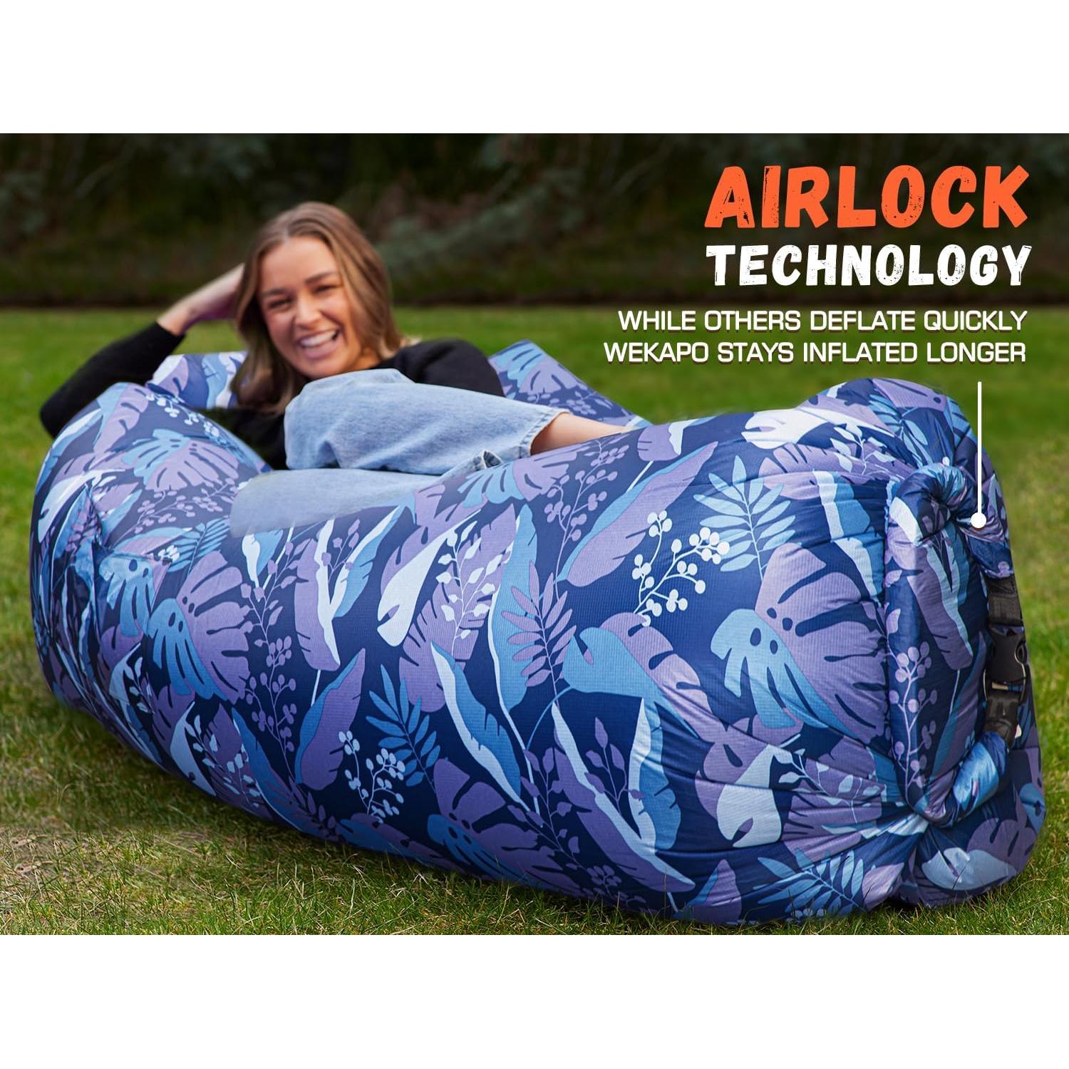 Sofá Hamaca Inflable WEKAPO Portátil 208cm Impermeable