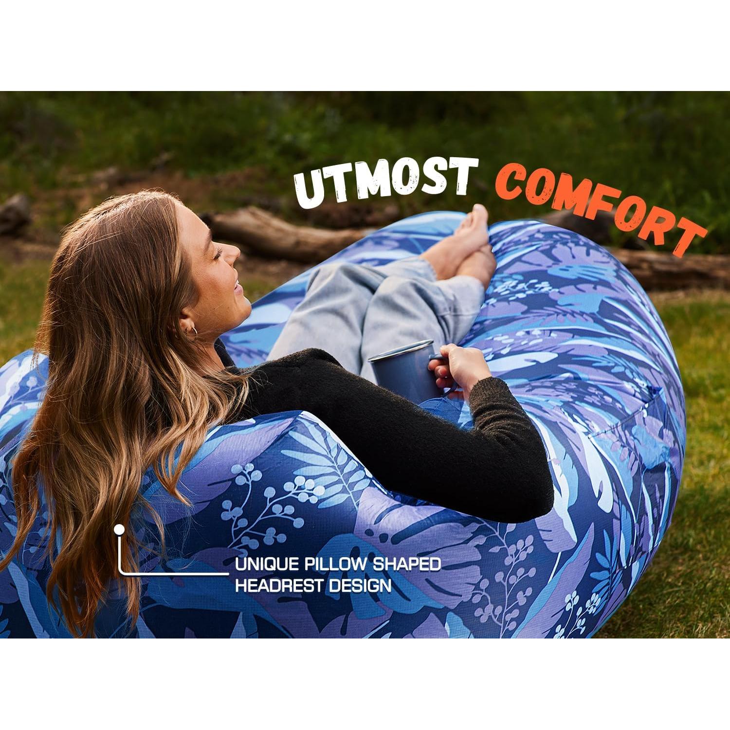 Sofá Hamaca Inflable WEKAPO Portátil 208cm Impermeable