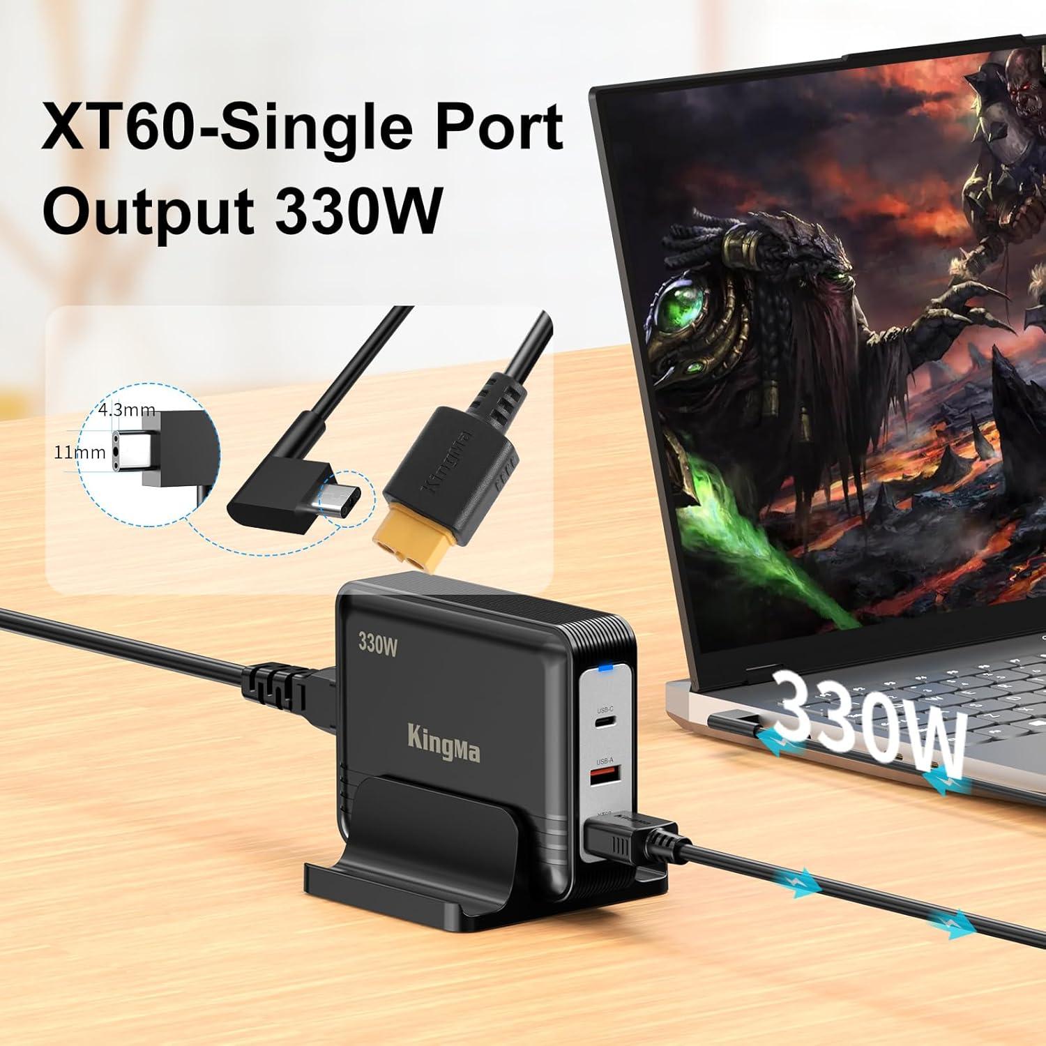 Cargador Razer Blade 330W GaN 3 Puertos USB-C y A