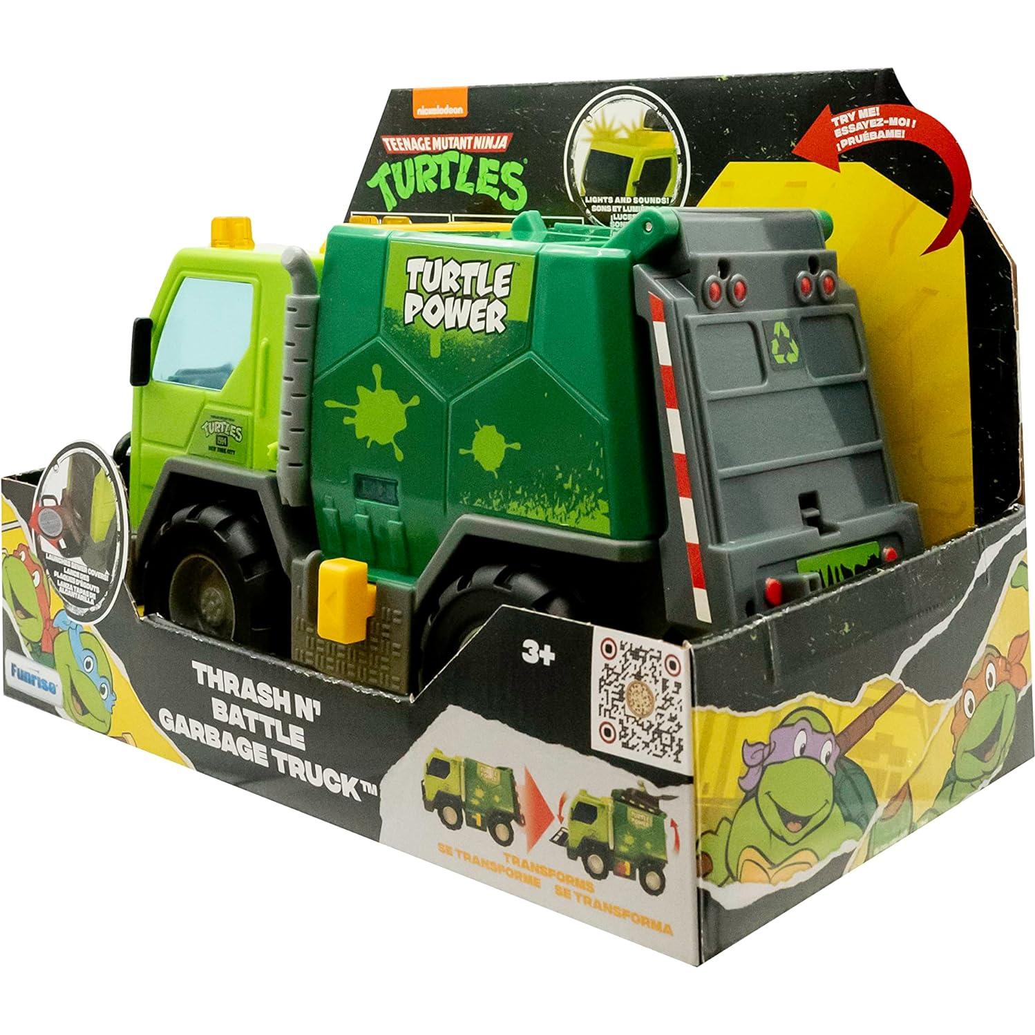 Camión de Basura TMNT Thrash N' Battle con Luces y Sonidos