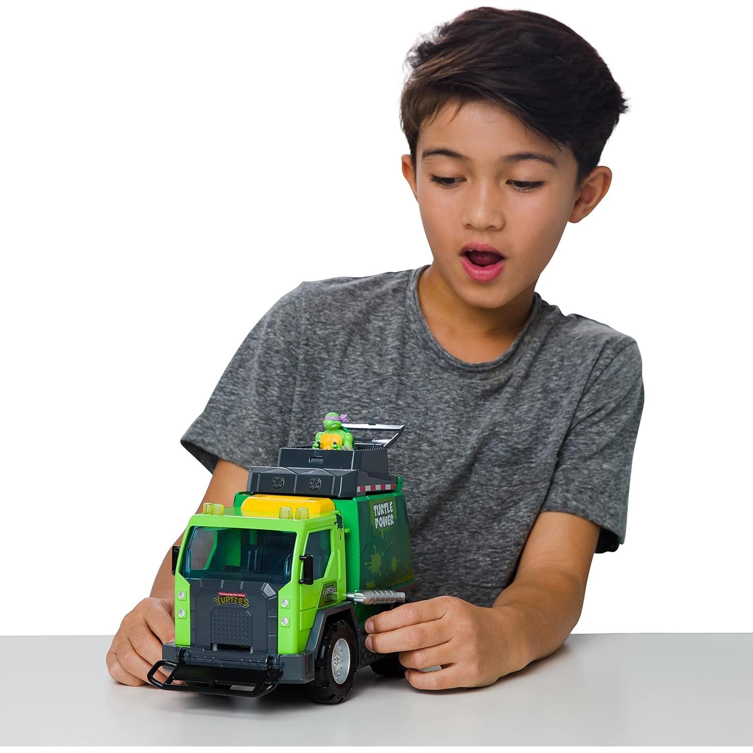 Camión de Basura TMNT Thrash N' Battle con Luces y Sonidos