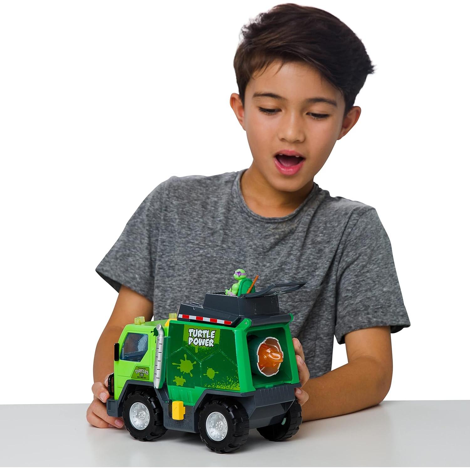 Camión de Basura TMNT Thrash N' Battle con Luces y Sonidos