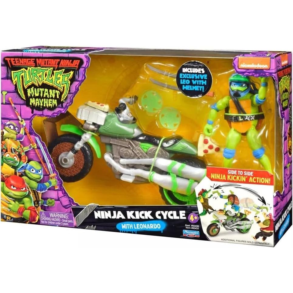 Ciclo de Patada Ninja Leonardo Playmates Toys 30cm