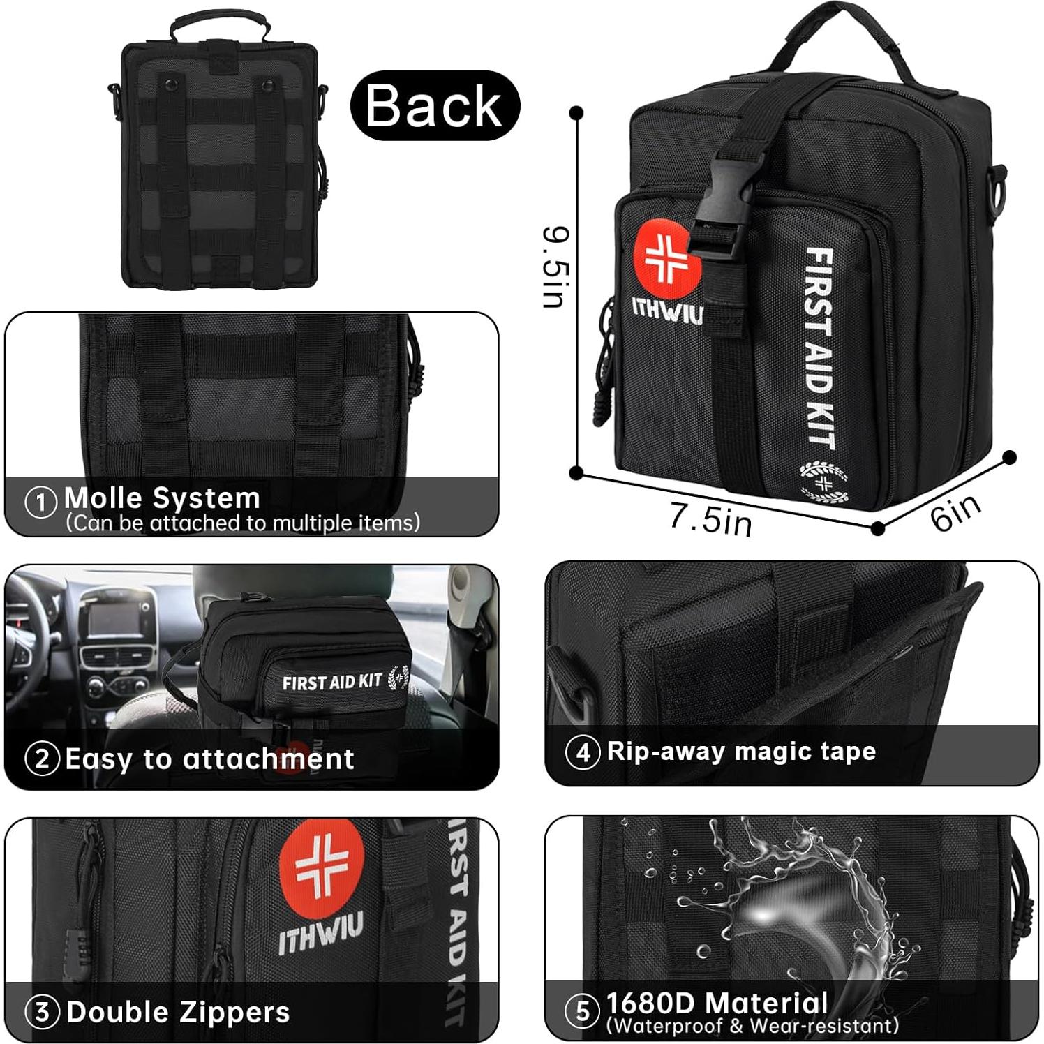 Kit de Primeros Auxilios ITHWIU 400 Piezas Resistente al Agua
