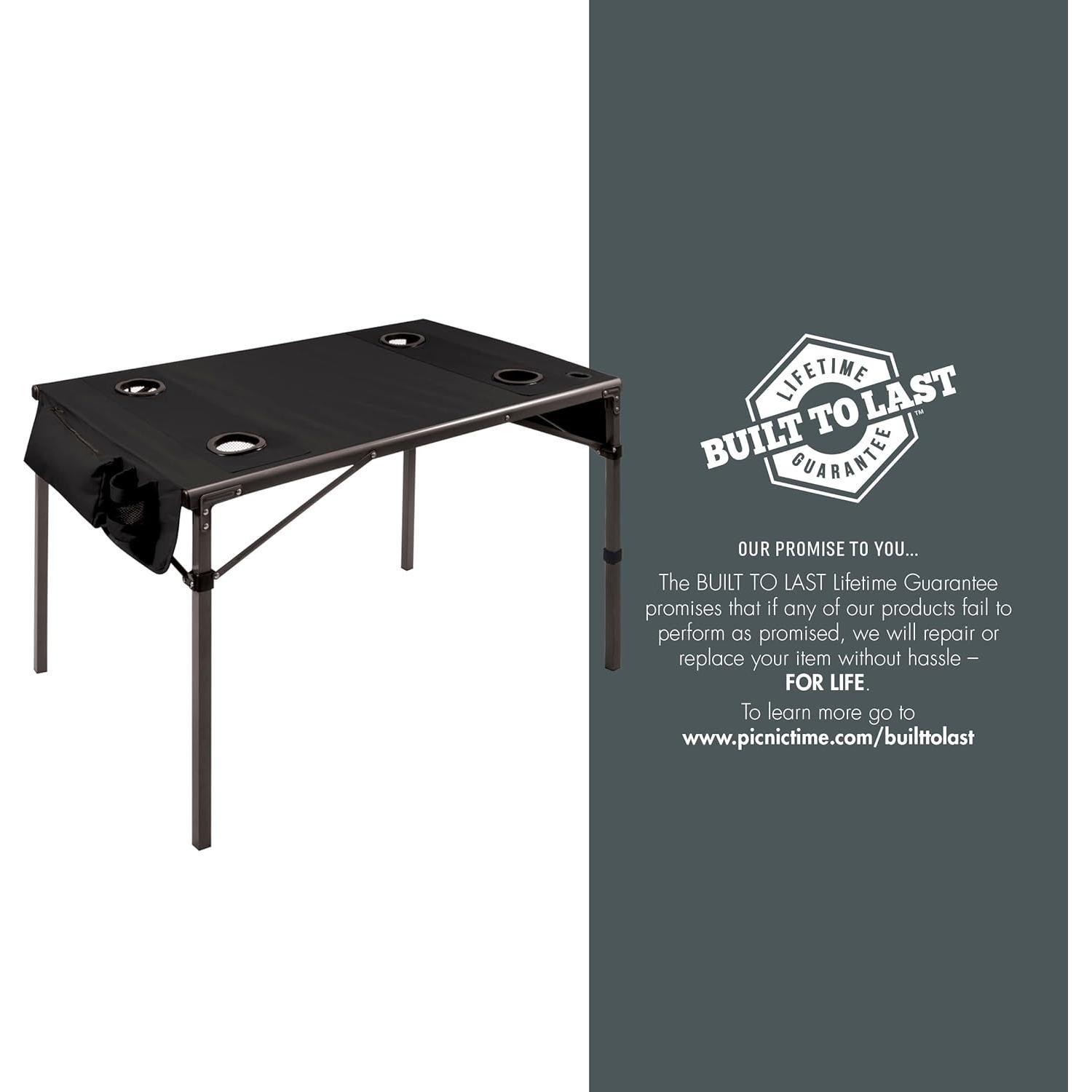 Mesa de Viaje Plegable Oniva Picnic Time 108x70 cm Negra