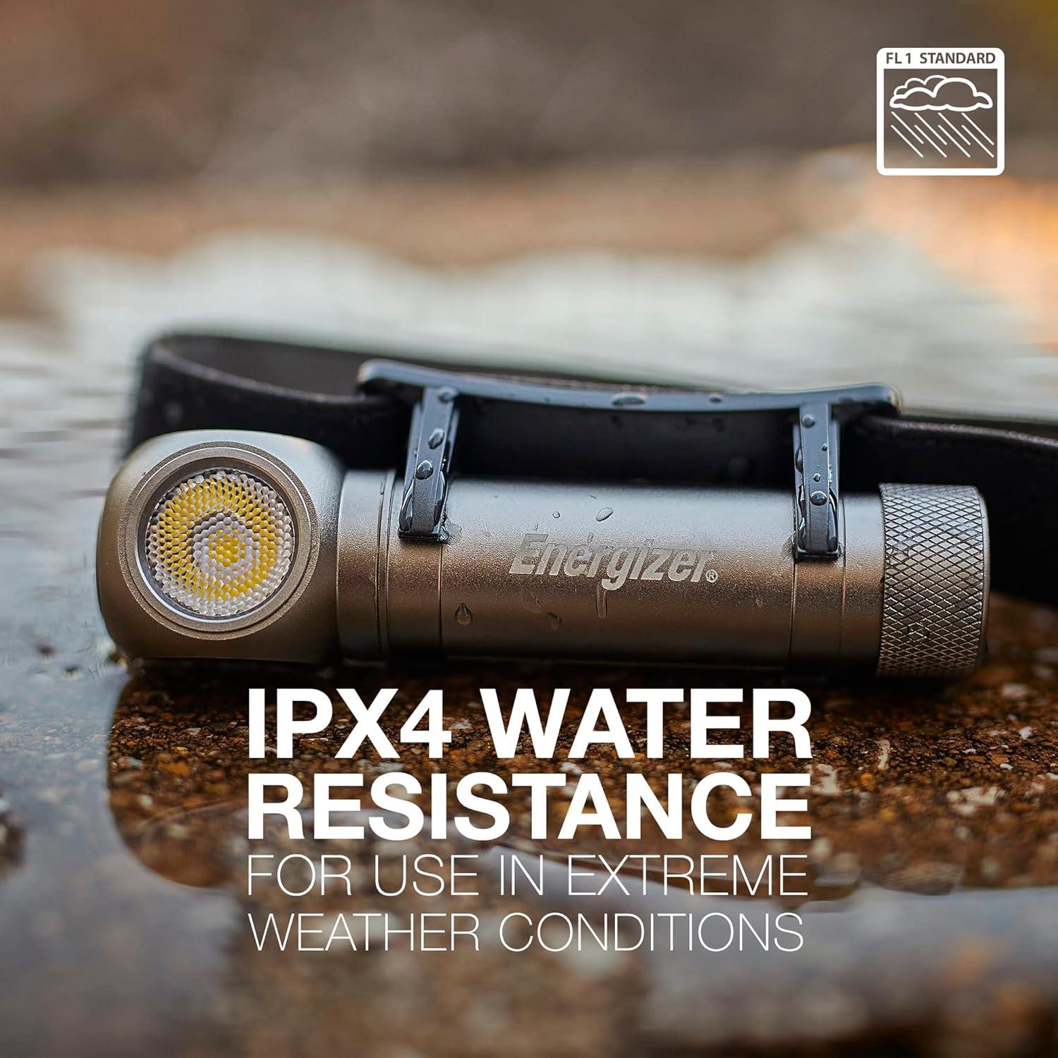 Linterna Frontal Recargable Energizer Híbrida 1000 Lúmenes IPX4