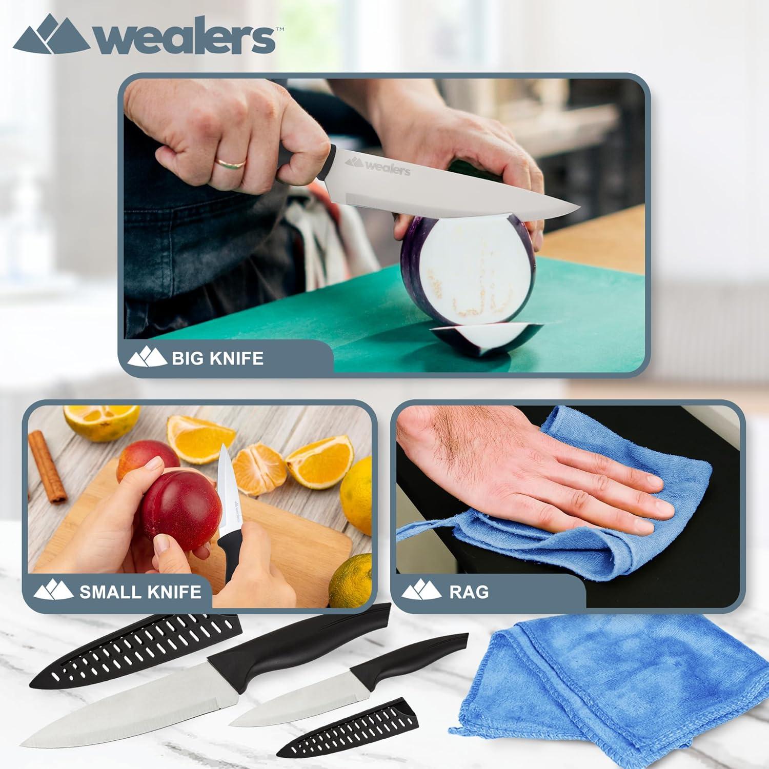 Juego de Utensilios de Cocina para Camping Wealers 12 Piezas Azul