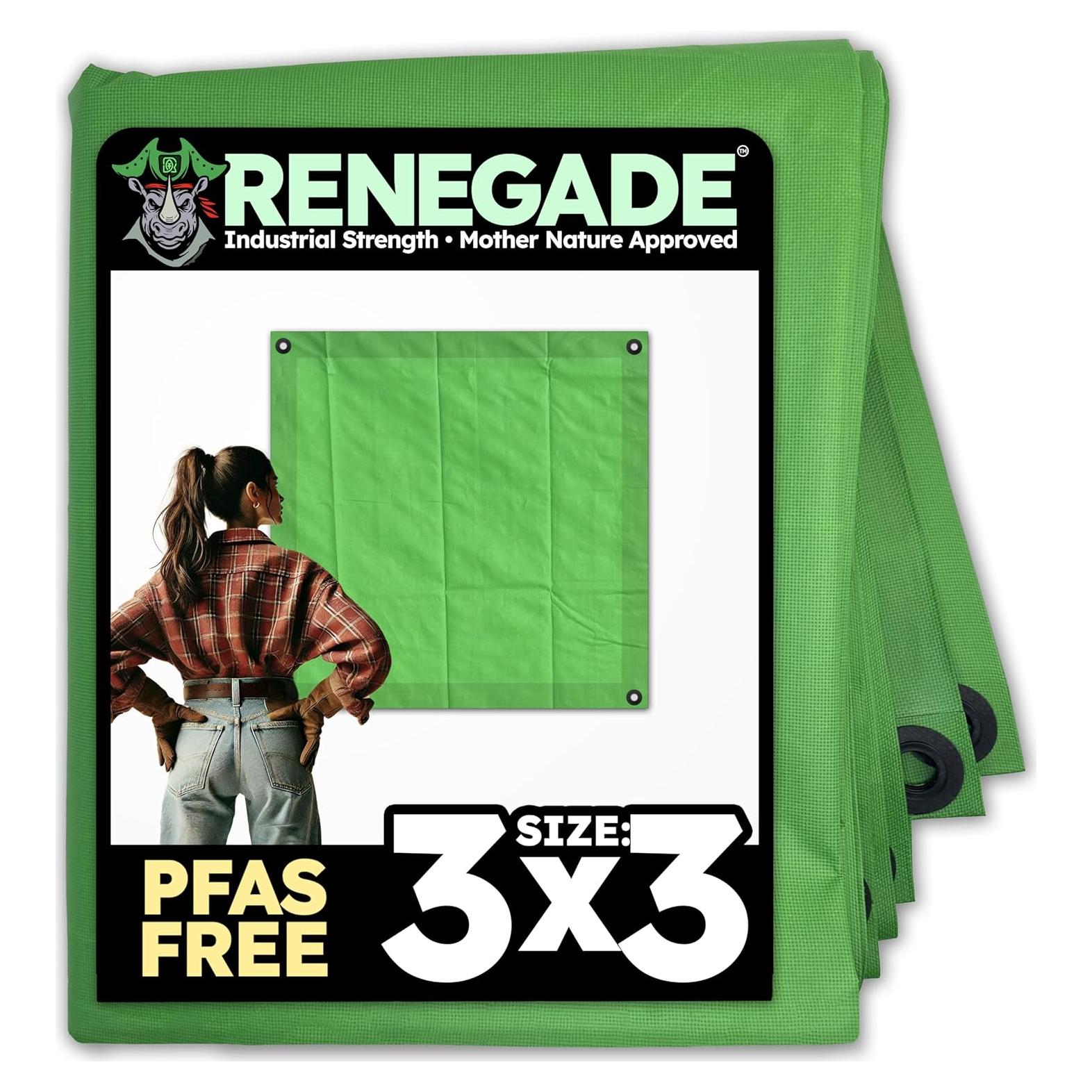 Lona Mini Renegade 3x3m Verde Alta Resistencia Impermeable