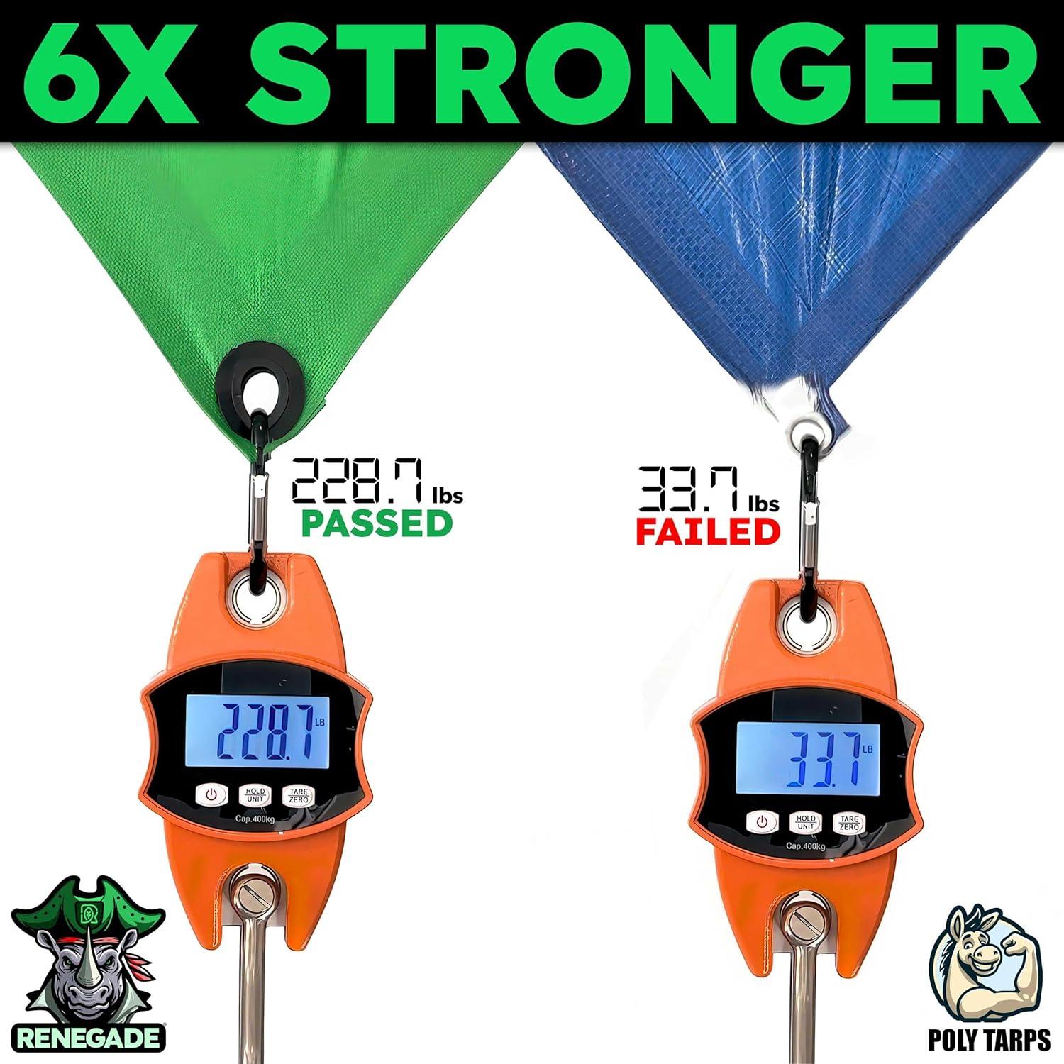 Lona Mini Renegade 3x3m Verde Alta Resistencia Impermeable