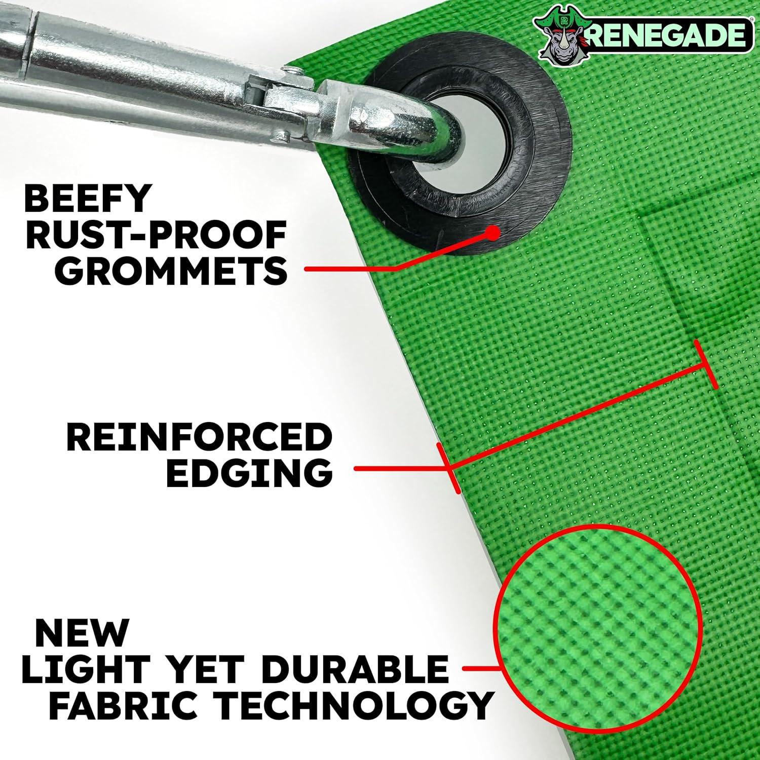 Lona Mini Renegade 3x3m Verde Alta Resistencia Impermeable