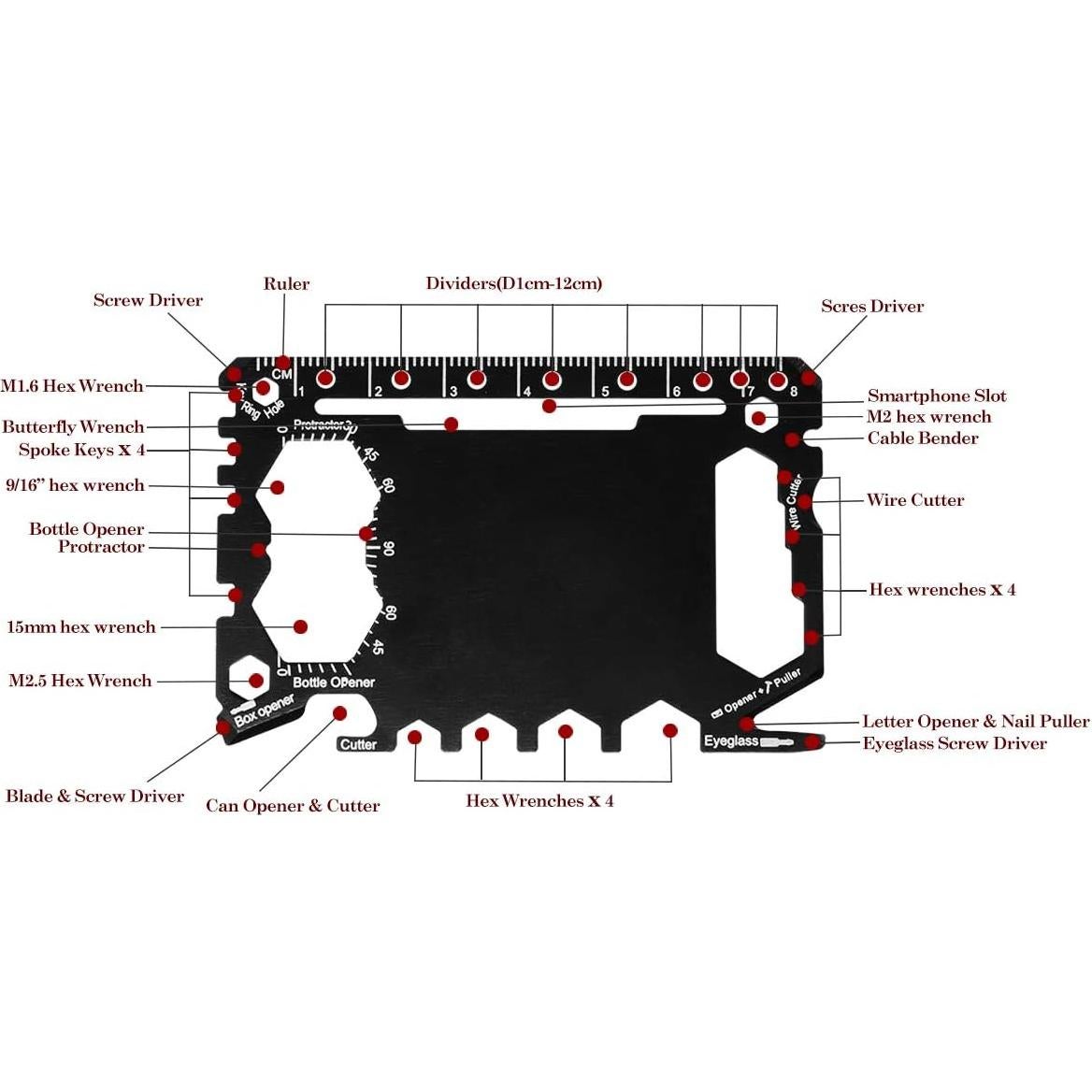 Herramienta Multitool ISPANDY 46 en 1 Plegable de Bolsillo