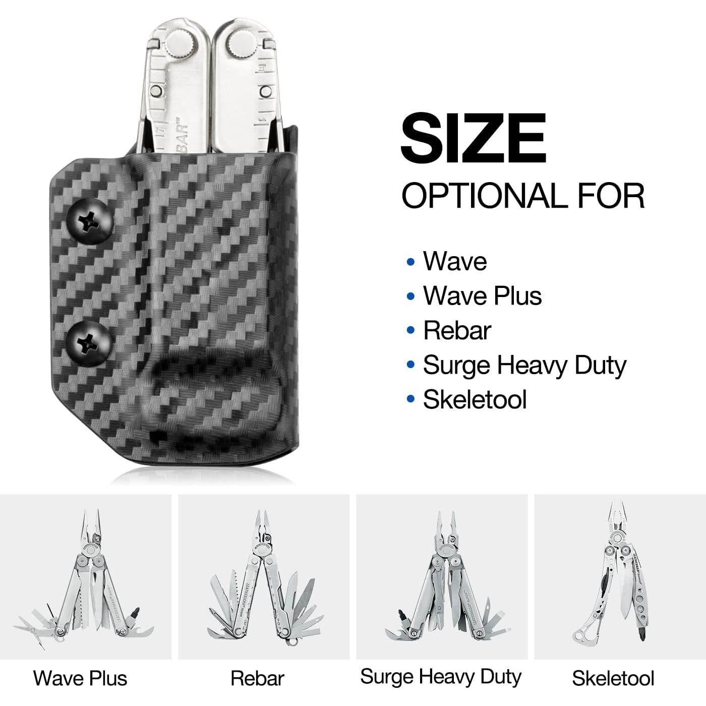 Funda Kydex GUN & FLOWER para LEATHERMAN WAVE y REBAR