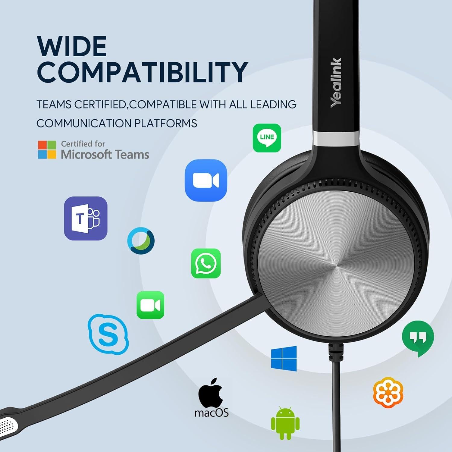 Auricular Yealink UH36 Mono USB con Cancelación de Ruido