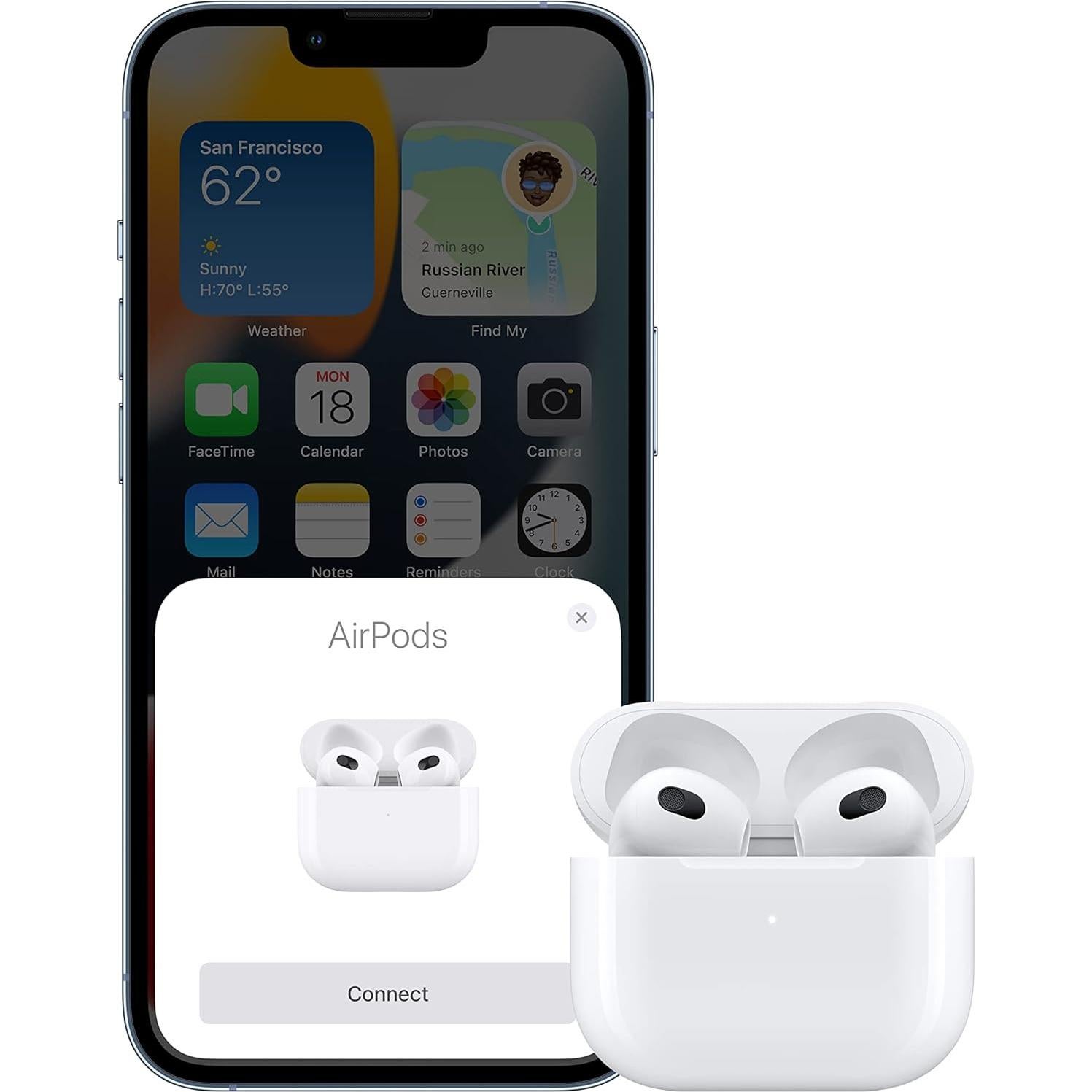 Apple AirPods 3ra Generación Auriculares Inalámbricos con Estuche MagSafe