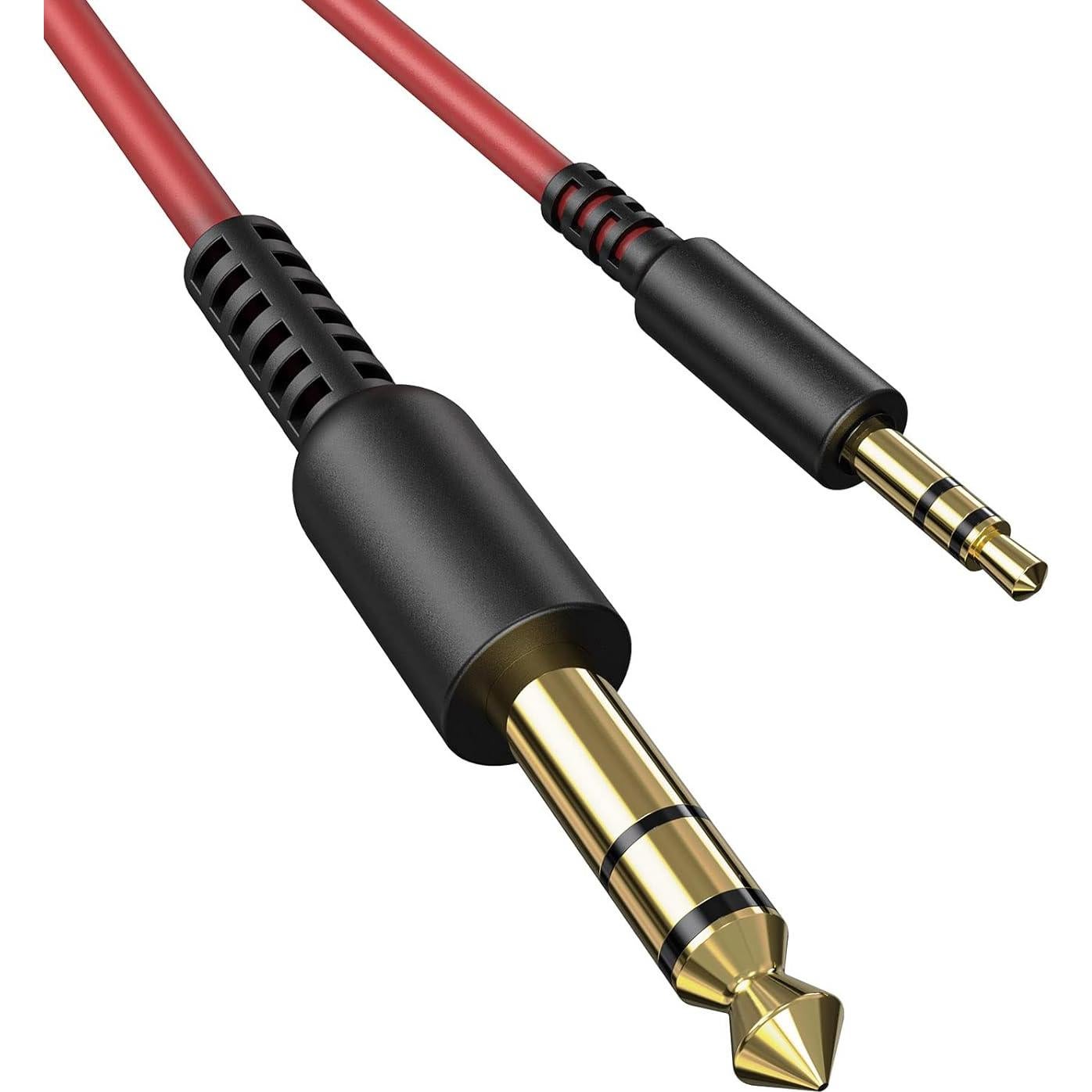 Adaptador Estéreo OneOdio 6.35mm a 3.5mm 2m - Rojo