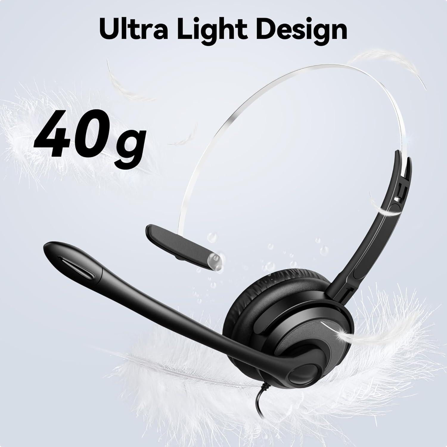 Auricular USB Voistek V9 con micrófono y cancelación de ruido