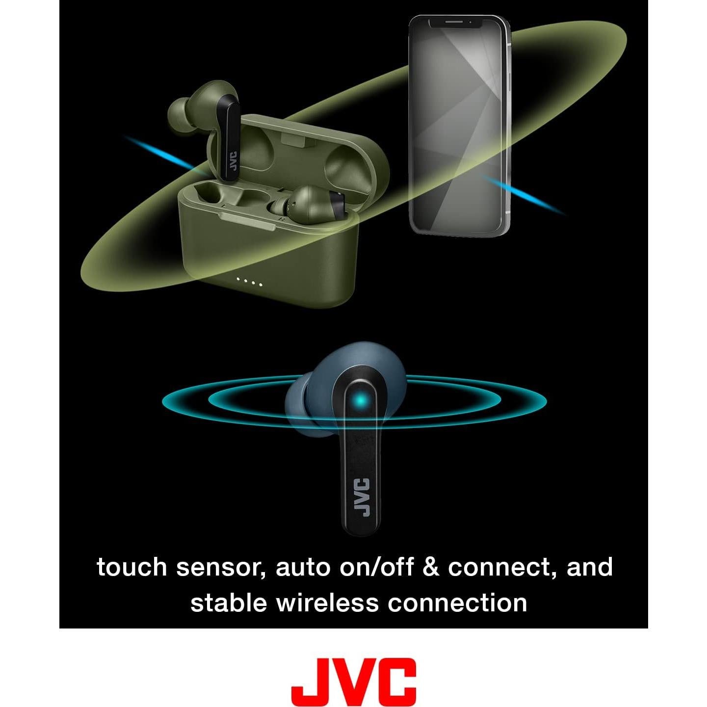 Auriculares Inalámbricos JVC RIPTIDZ Bluetooth 5.1 IPX5 Negro