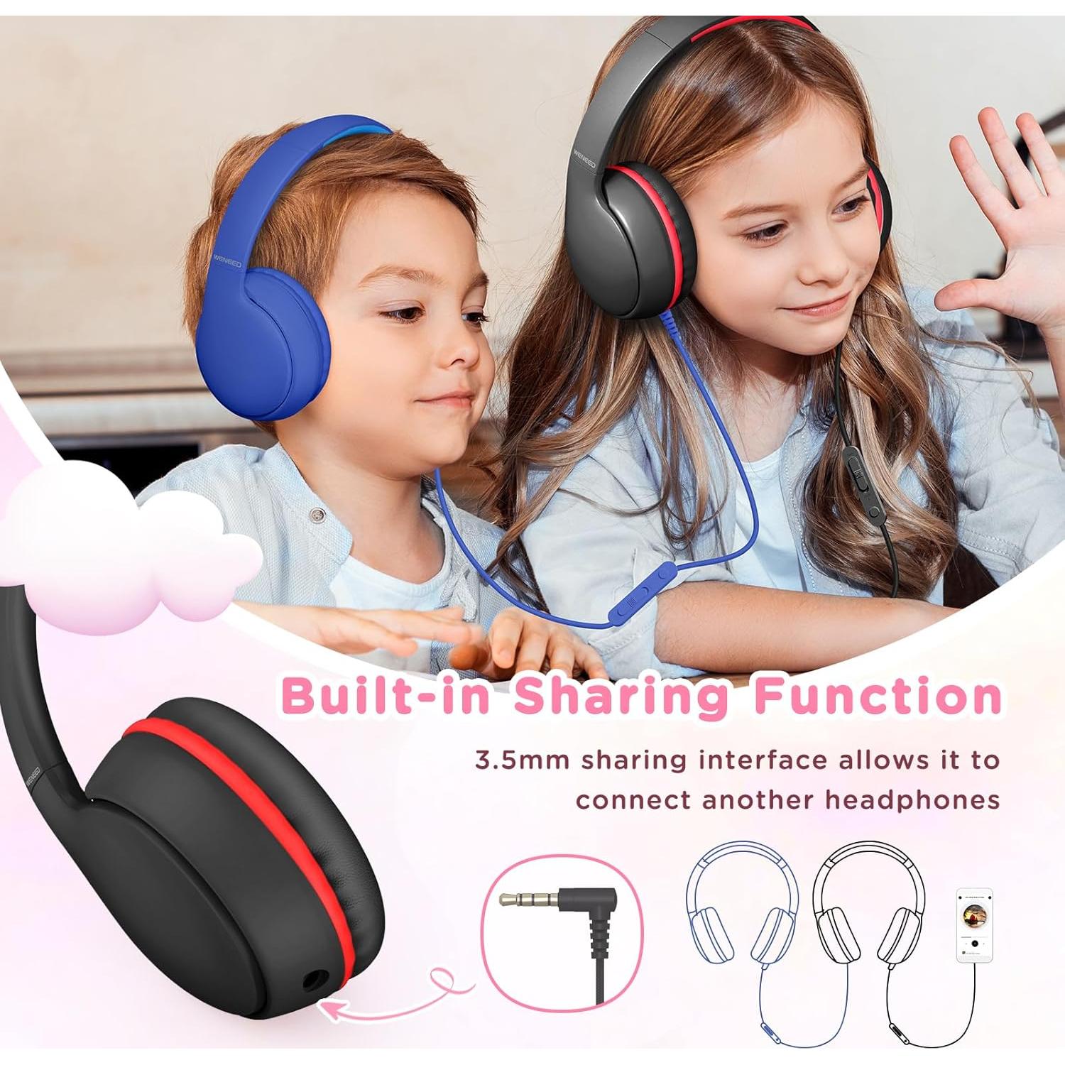 Auriculares Weneed para Niños con Micrófono 85/94dB Plegables
