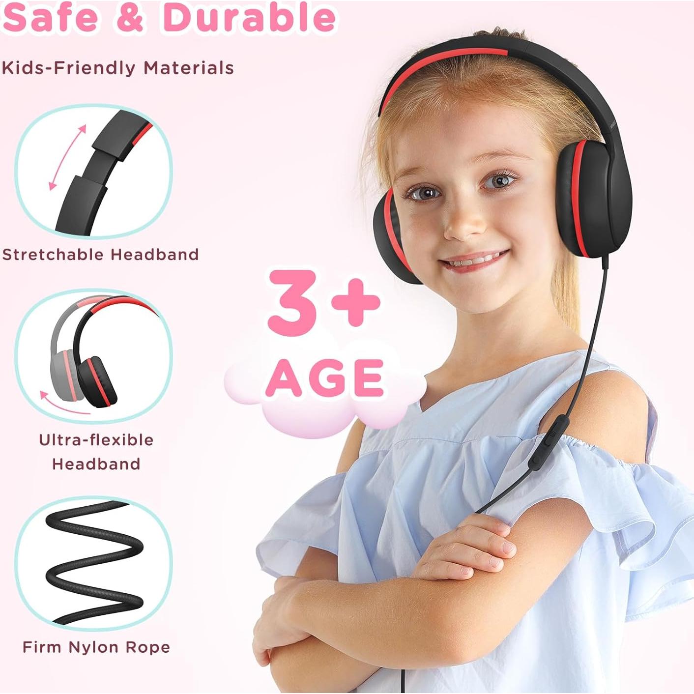 Auriculares Weneed para Niños con Micrófono 85/94dB Plegables