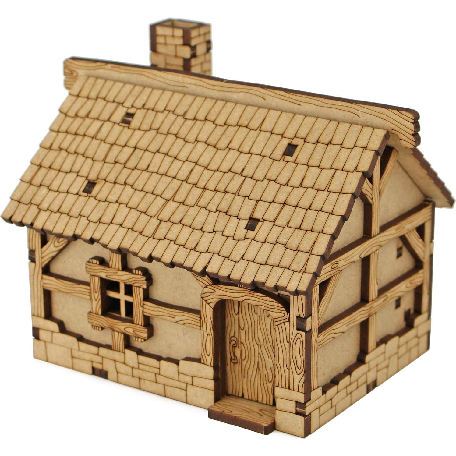 Terreno DND TowerRex Village 28mm para Warhammer y D&D