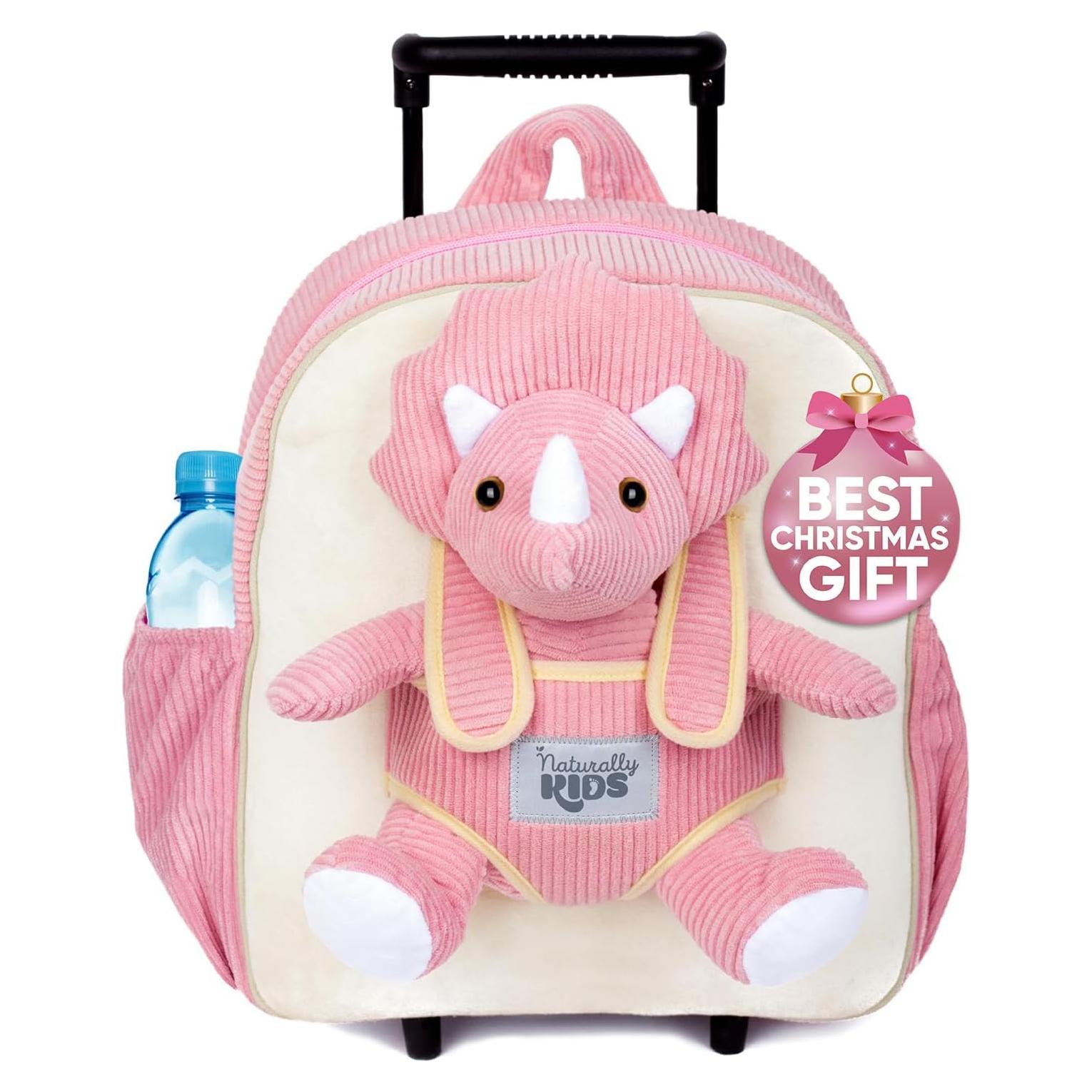 Mochila Rodante Dinosaurio Triceratops Naturally KIDS 31.75x27.94cm