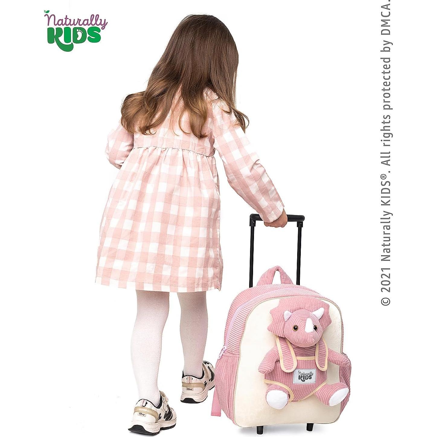 Mochila Rodante Dinosaurio Triceratops Naturally KIDS 31.75x27.94cm