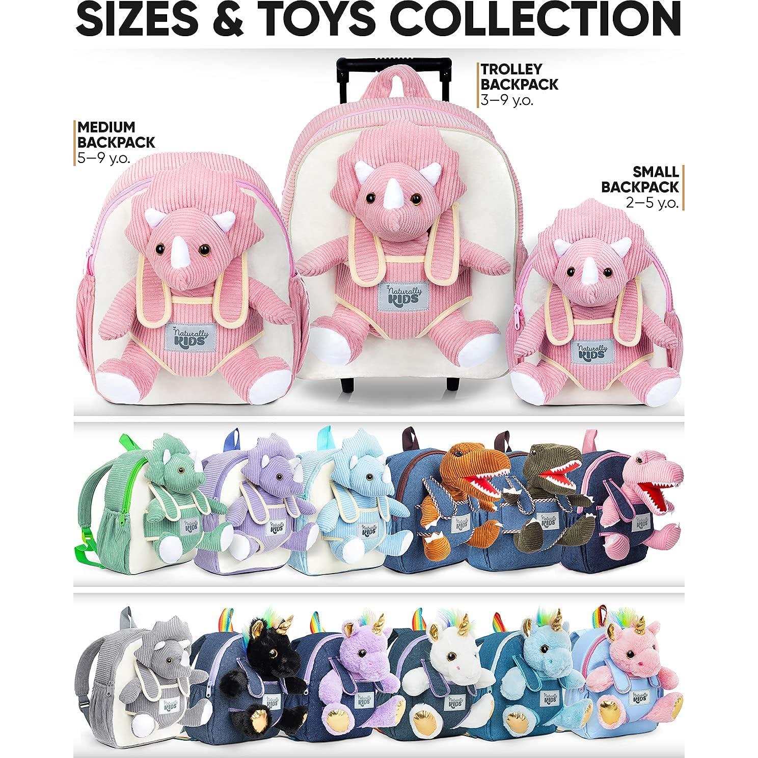 Mochila Rodante Dinosaurio Triceratops Naturally KIDS 31.75x27.94cm