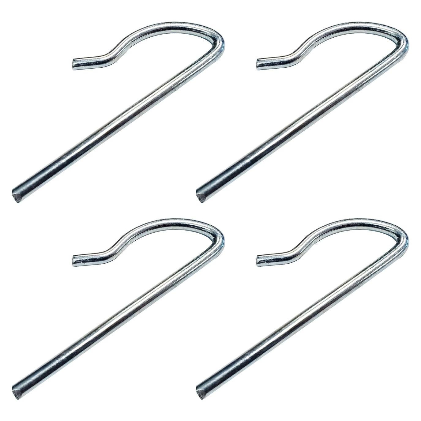 Sujetador R-Pin Galvanizado 4 Pcs 7.6 cm para Carpa Tie 4 Safe