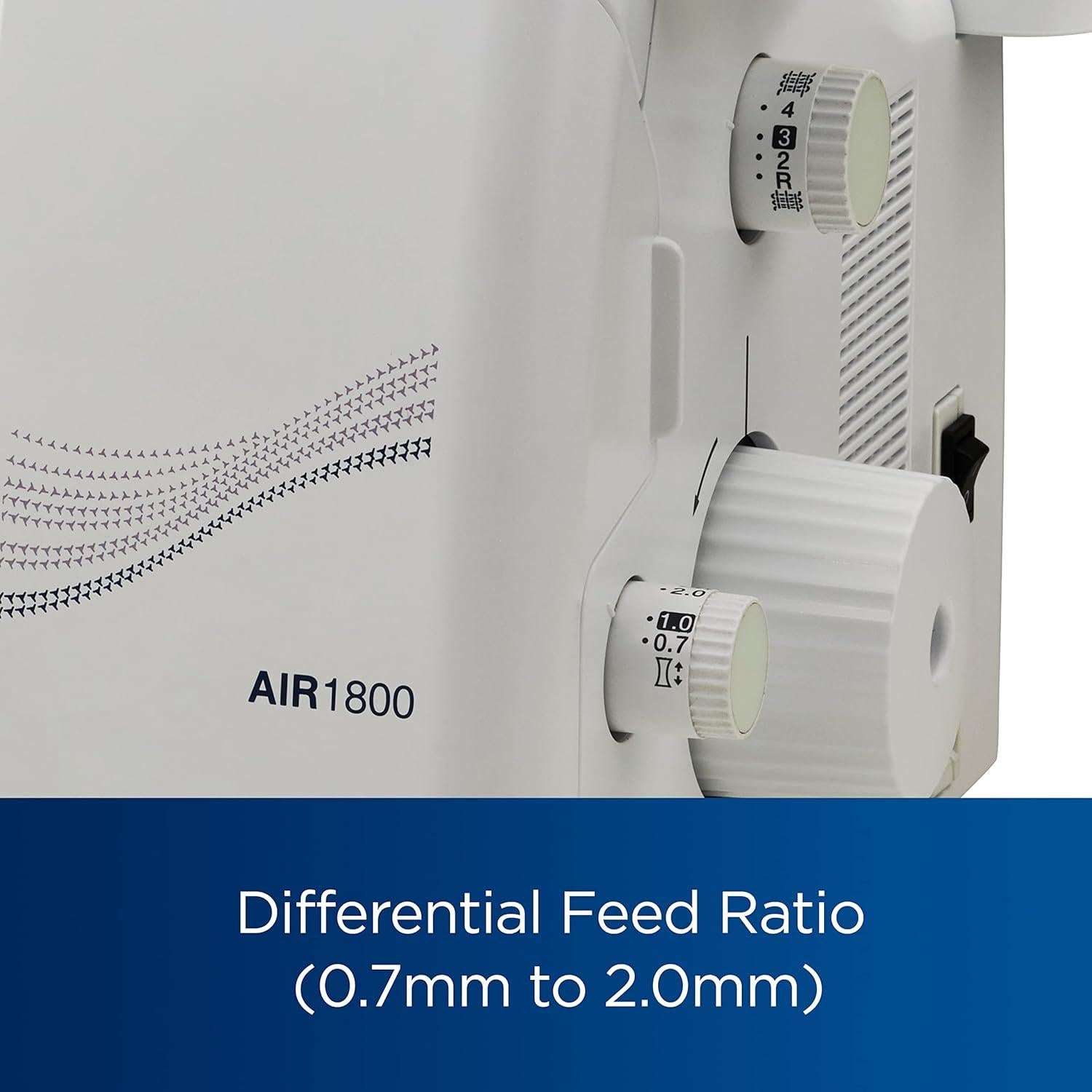 Overlock de Aire Brother AIR1800 con Enhebrado Automático