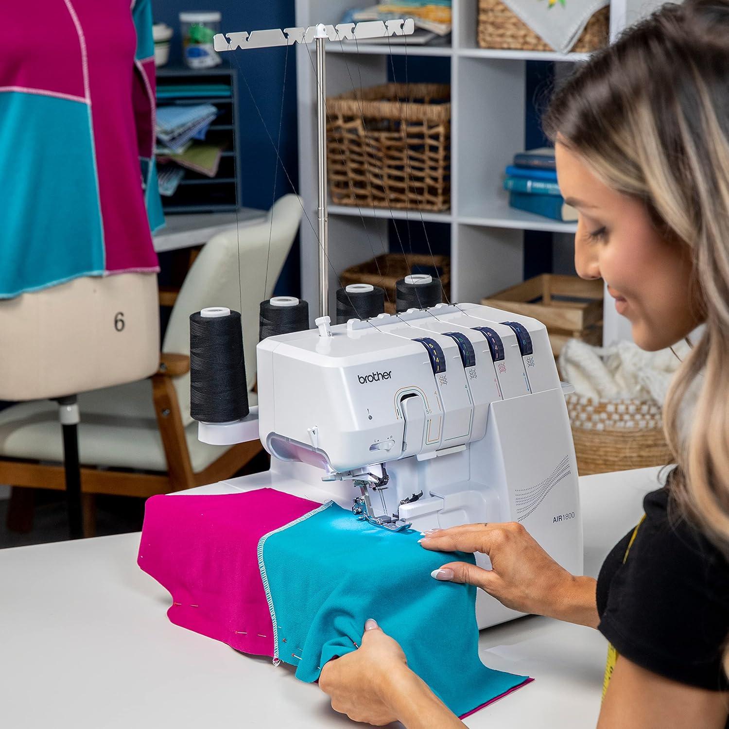 Overlock de Aire Brother AIR1800 con Enhebrado Automático