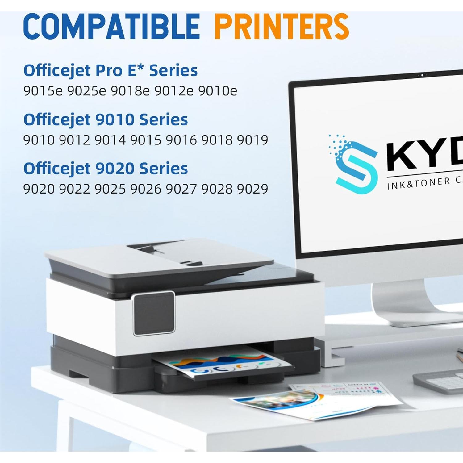 Cartuchos de Tinta 962XL Skydo Compatible HP - Paquete de 4