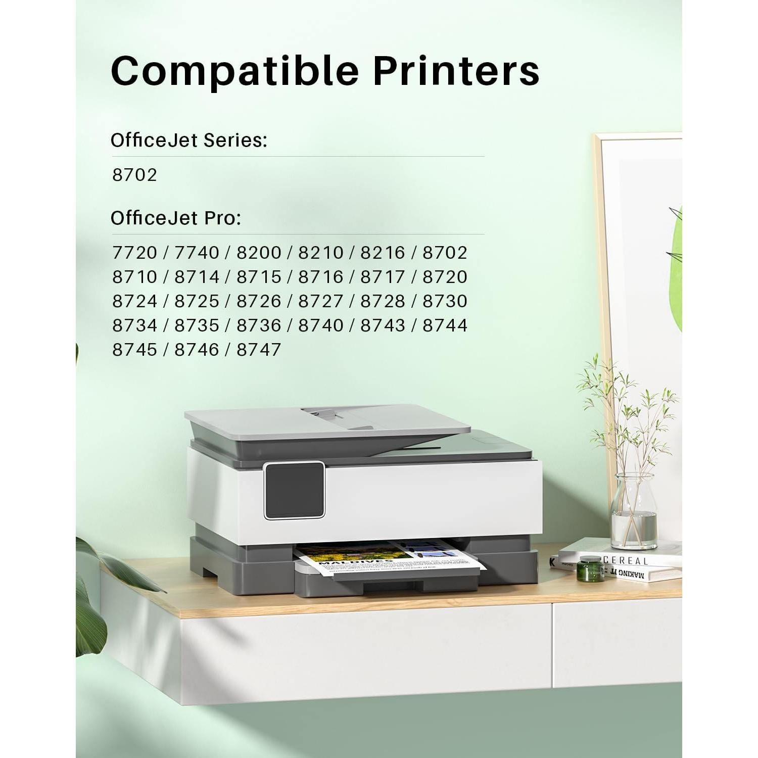 Cartuchos de Tinta Compatible Skydo 952XL - 4 Pack (Negro, Cian, Magenta, Amarillo)