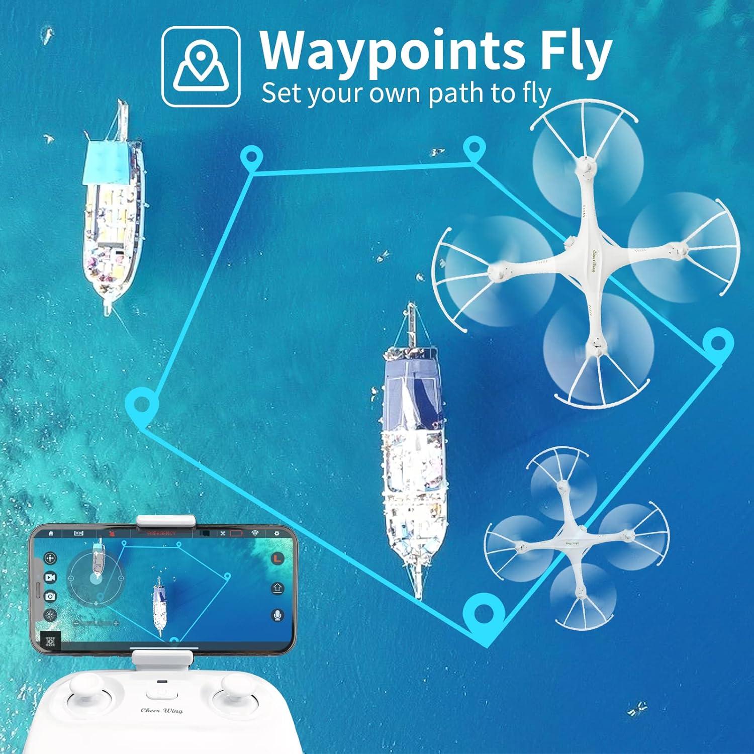 Dron RC Cheerwing CW4 con cámara HD 720P para principiantes
