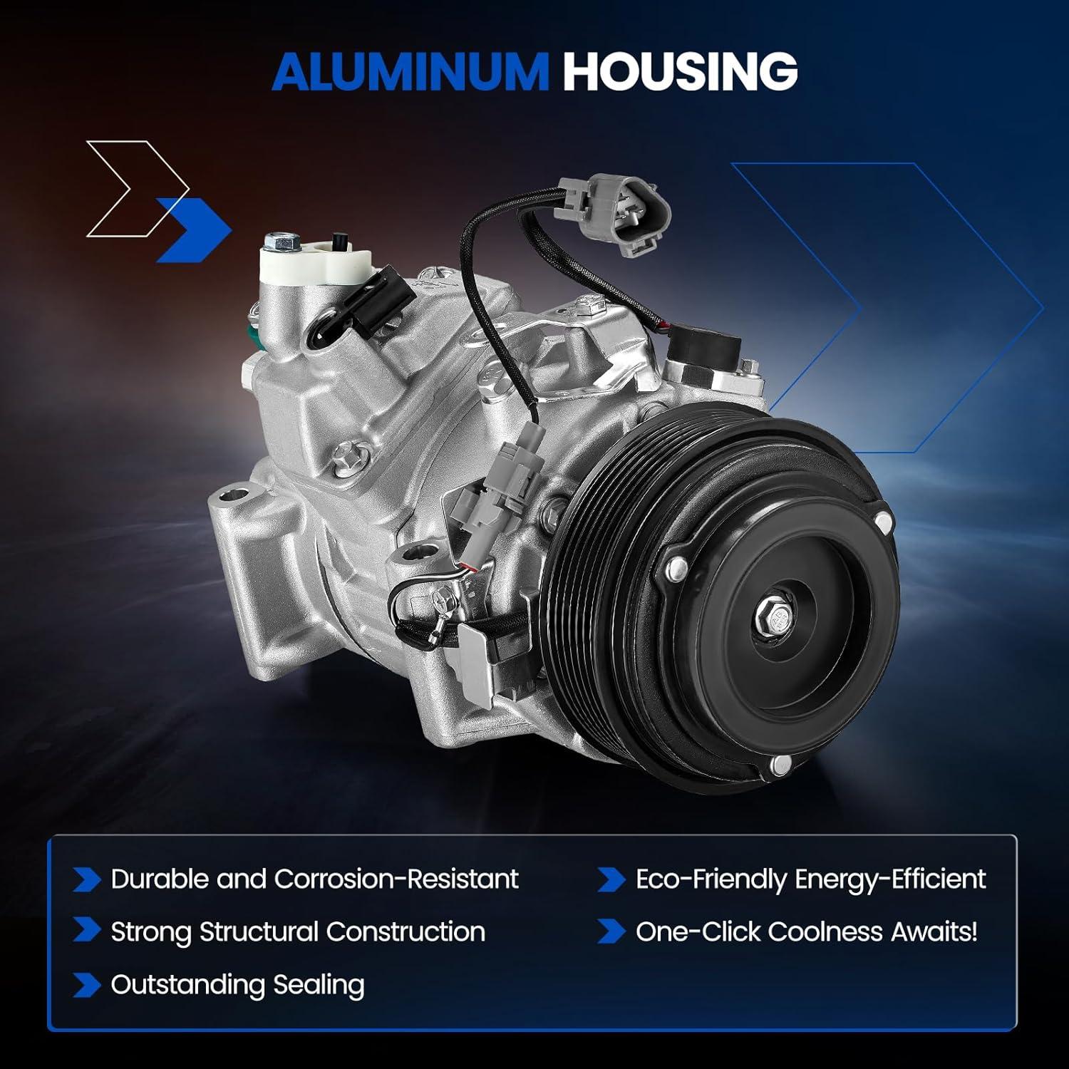 Compresor A/C SYKRSS 471-1017 para Lexus y Toyota 3.5L