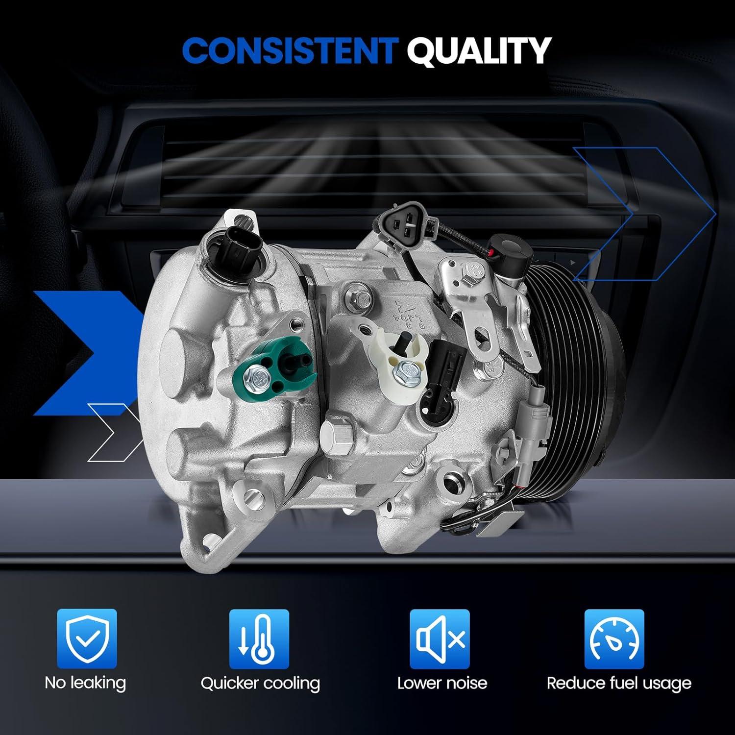 Compresor A/C SYKRSS 471-1017 para Lexus y Toyota 3.5L