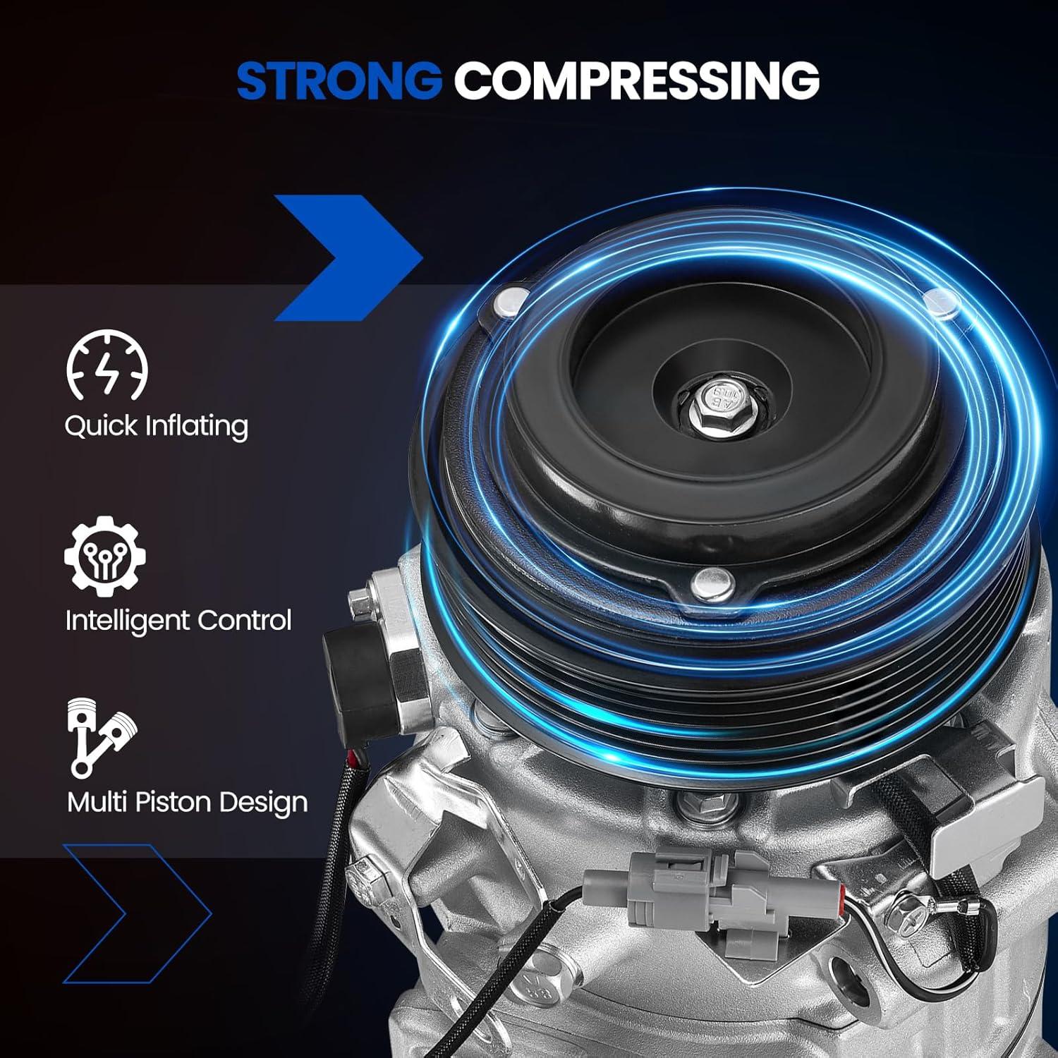 Compresor A/C SYKRSS 471-1017 para Lexus y Toyota 3.5L