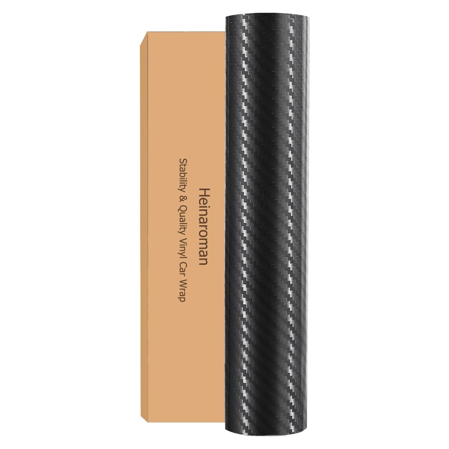 Vinilo de fibra de carbono Heinaroman 1 x 1.52 m para auto