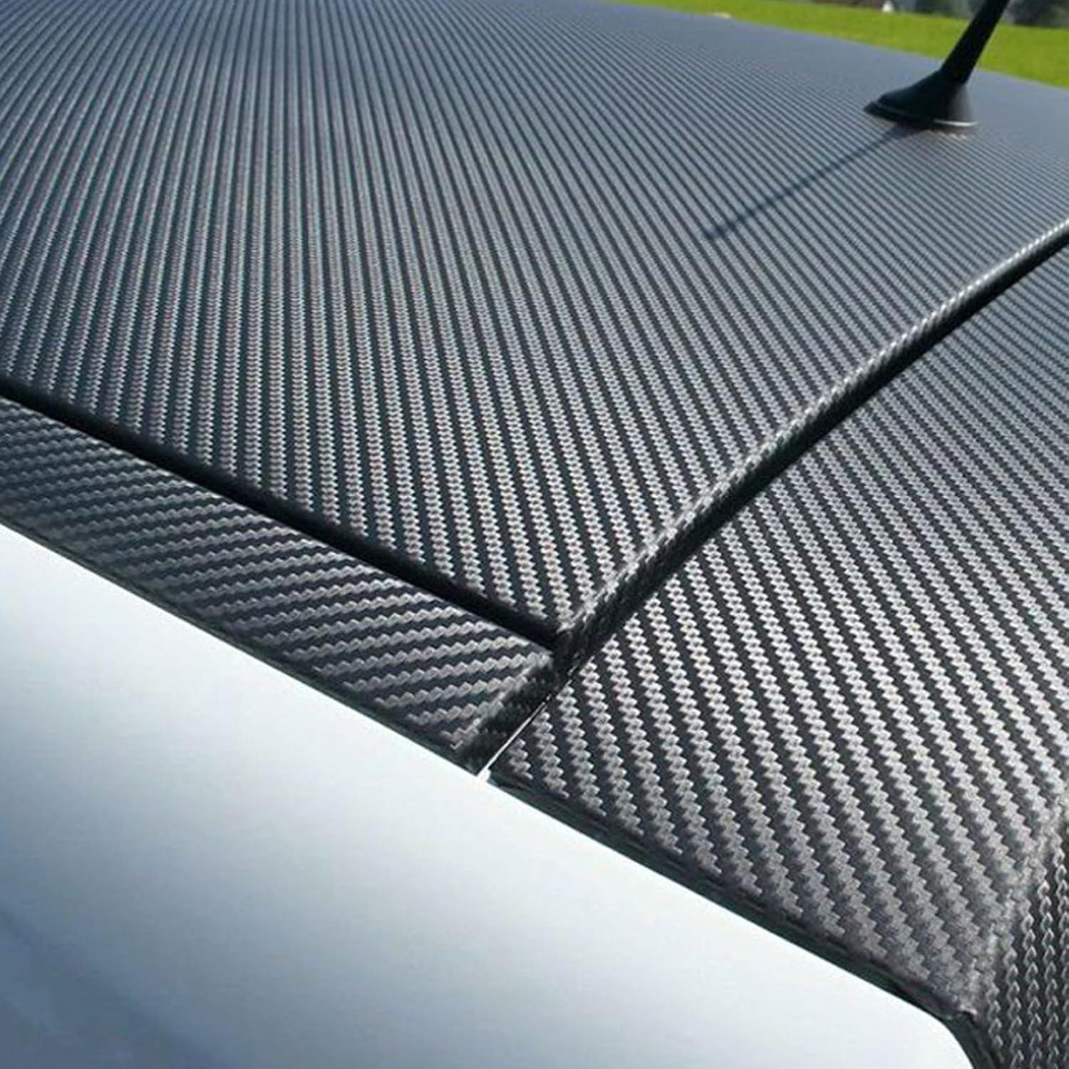 Vinilo de fibra de carbono Heinaroman 1 x 1.52 m para auto