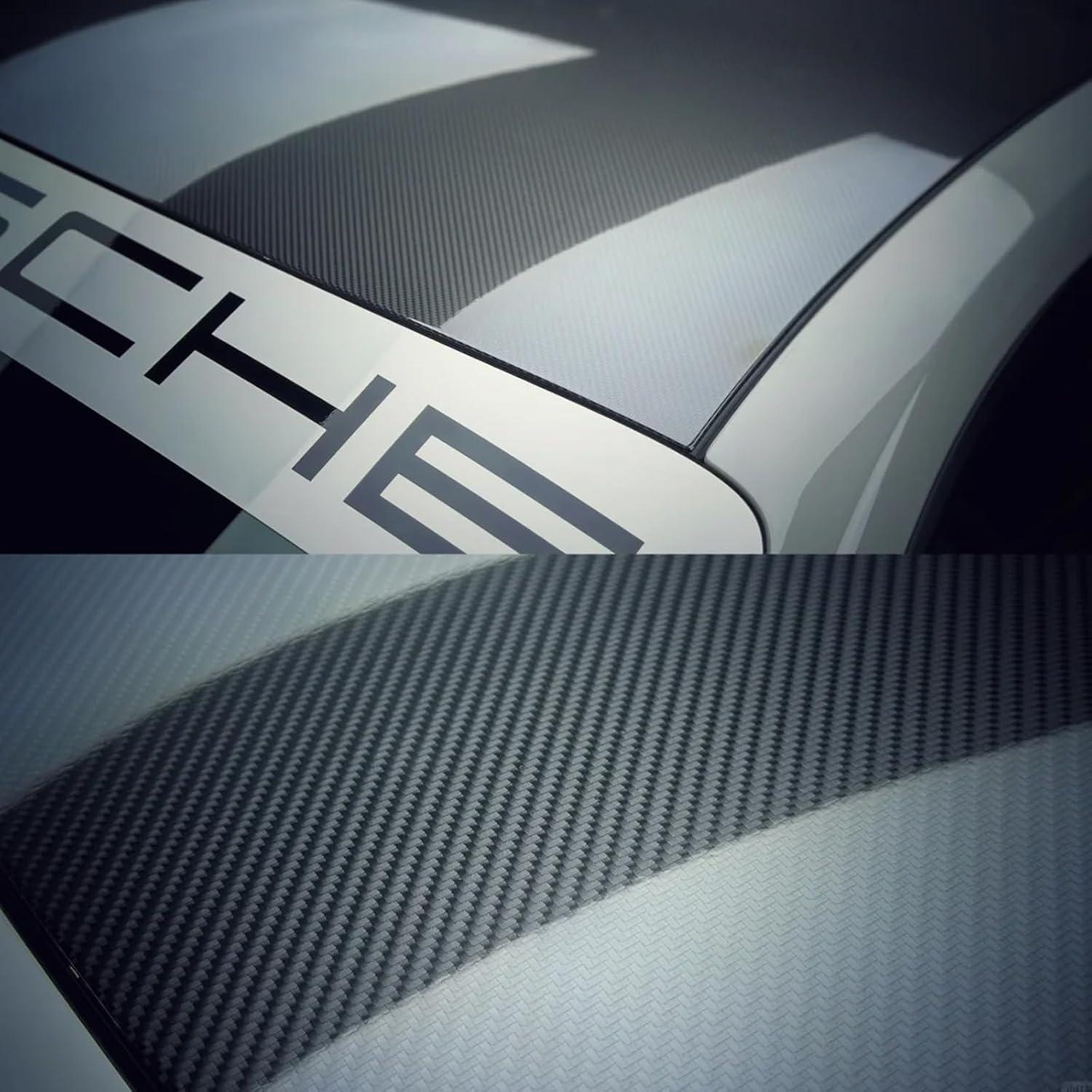 Vinilo de fibra de carbono Heinaroman 1 x 1.52 m para auto