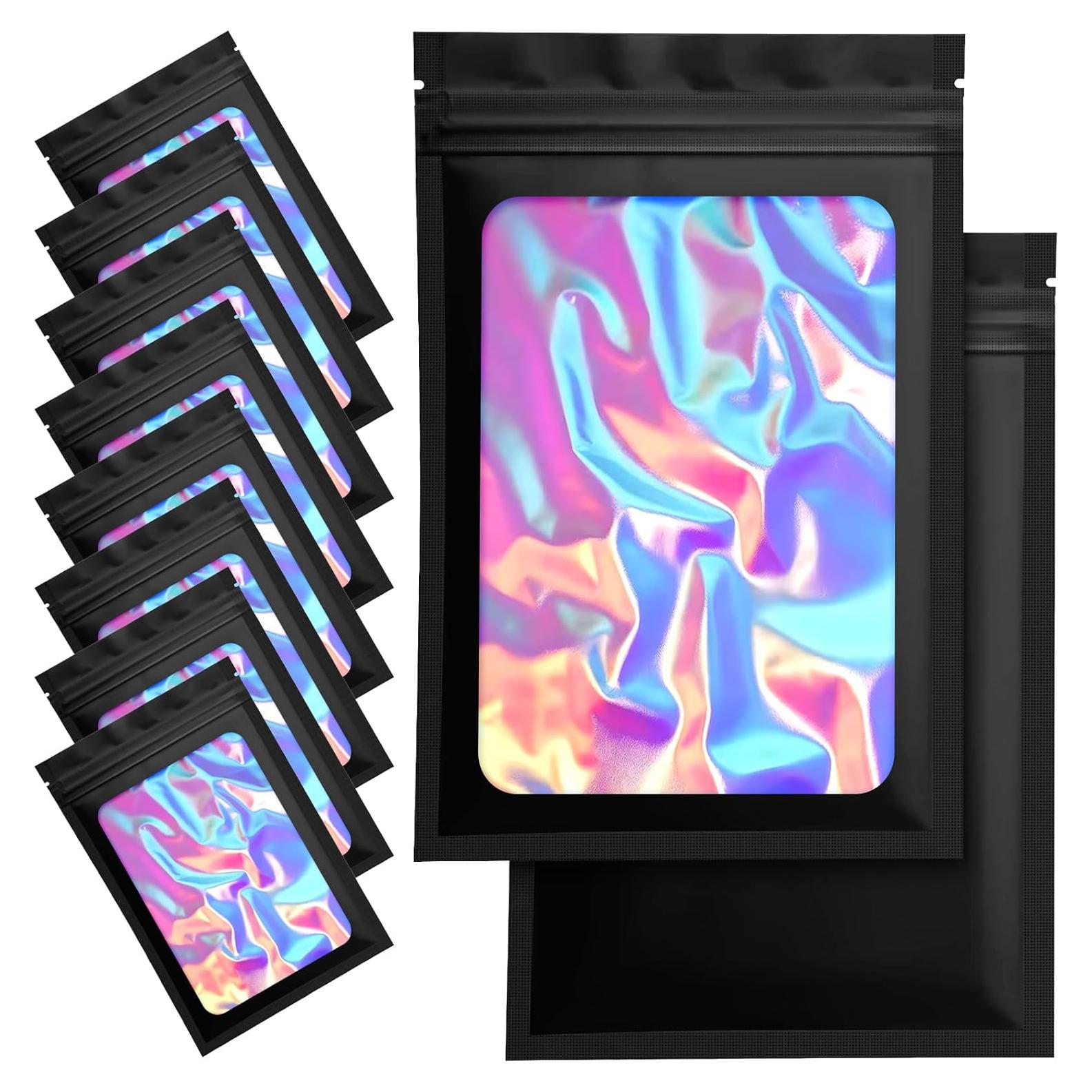 Paquete de 100 Bolsas Mylar NIKUY 7.11 x 10.16 cm Reutilizables