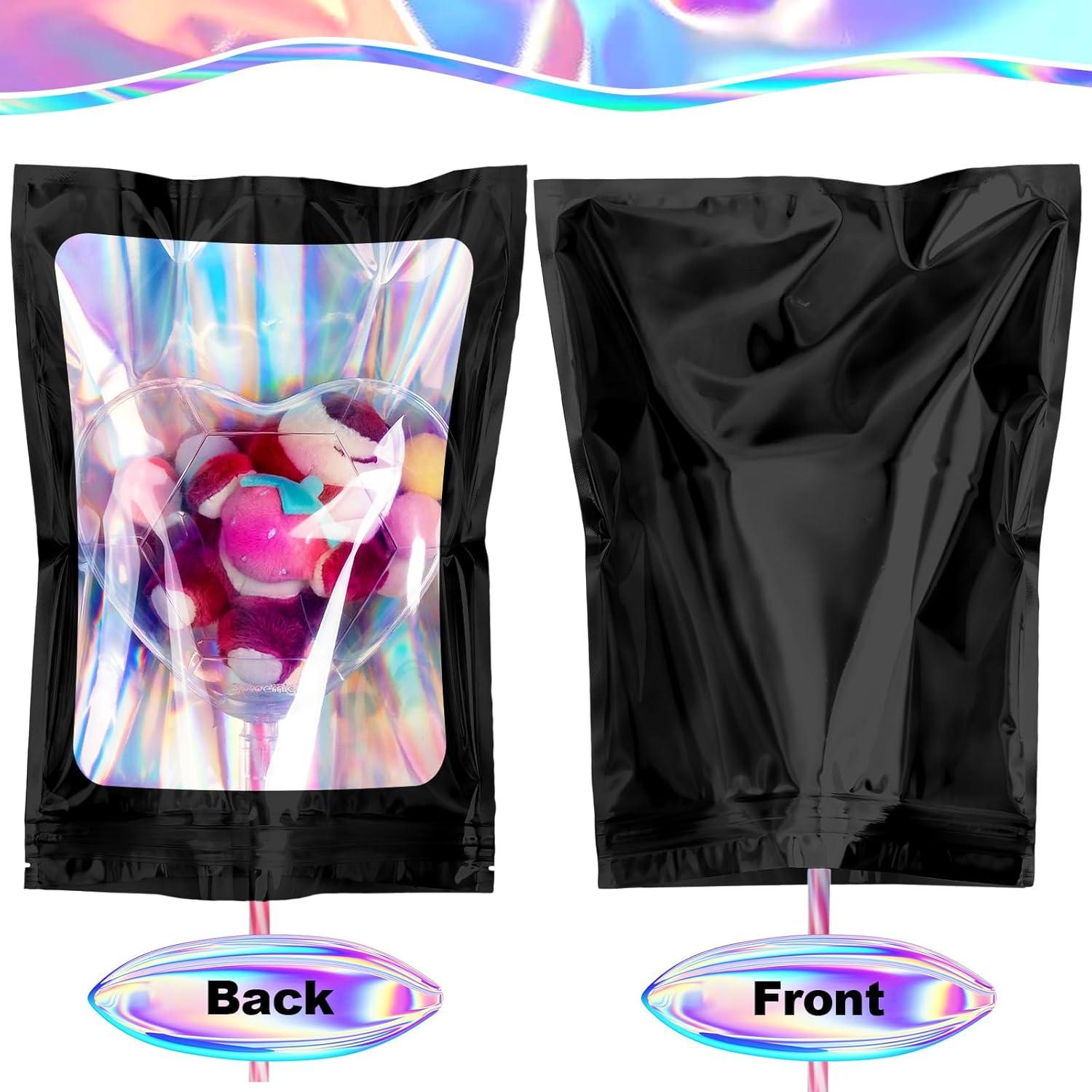 Paquete de 100 Bolsas Mylar NIKUY 7.11 x 10.16 cm Reutilizables