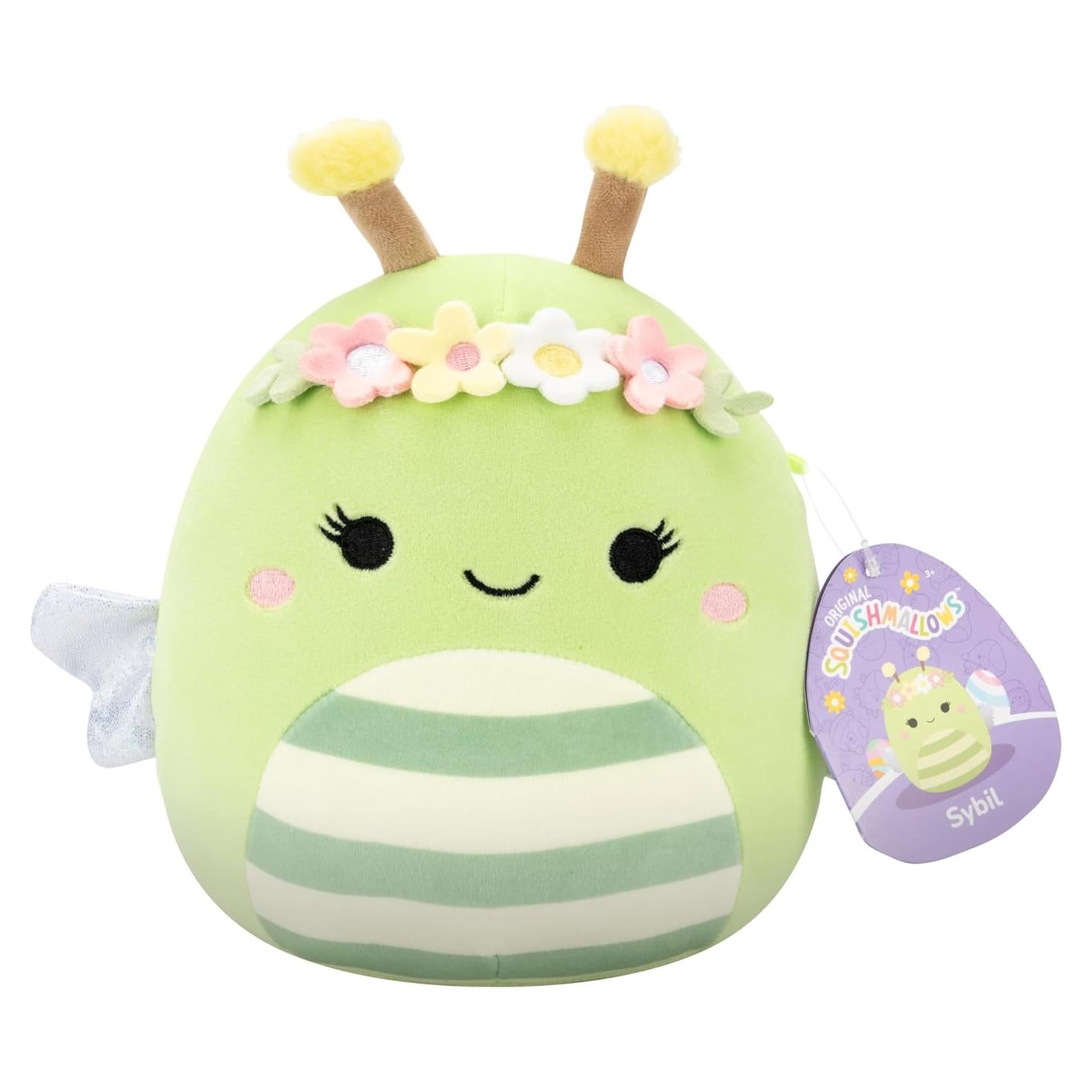 Squishmallows Sybil Abeja Verde 35.56 cm Jazwares
