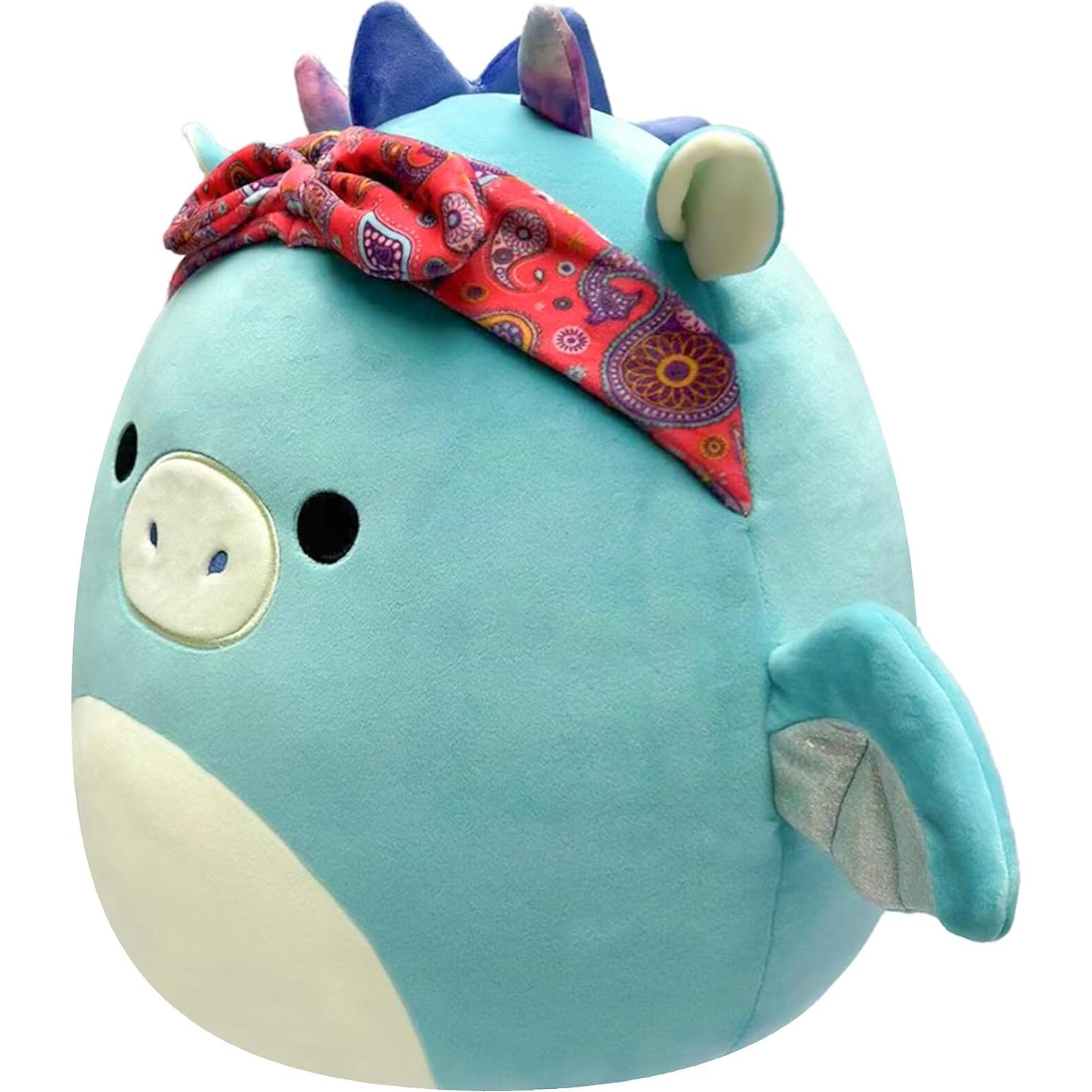 Squishmallows Tatiana Dragón Verde Teal 35,56 cm Oficial