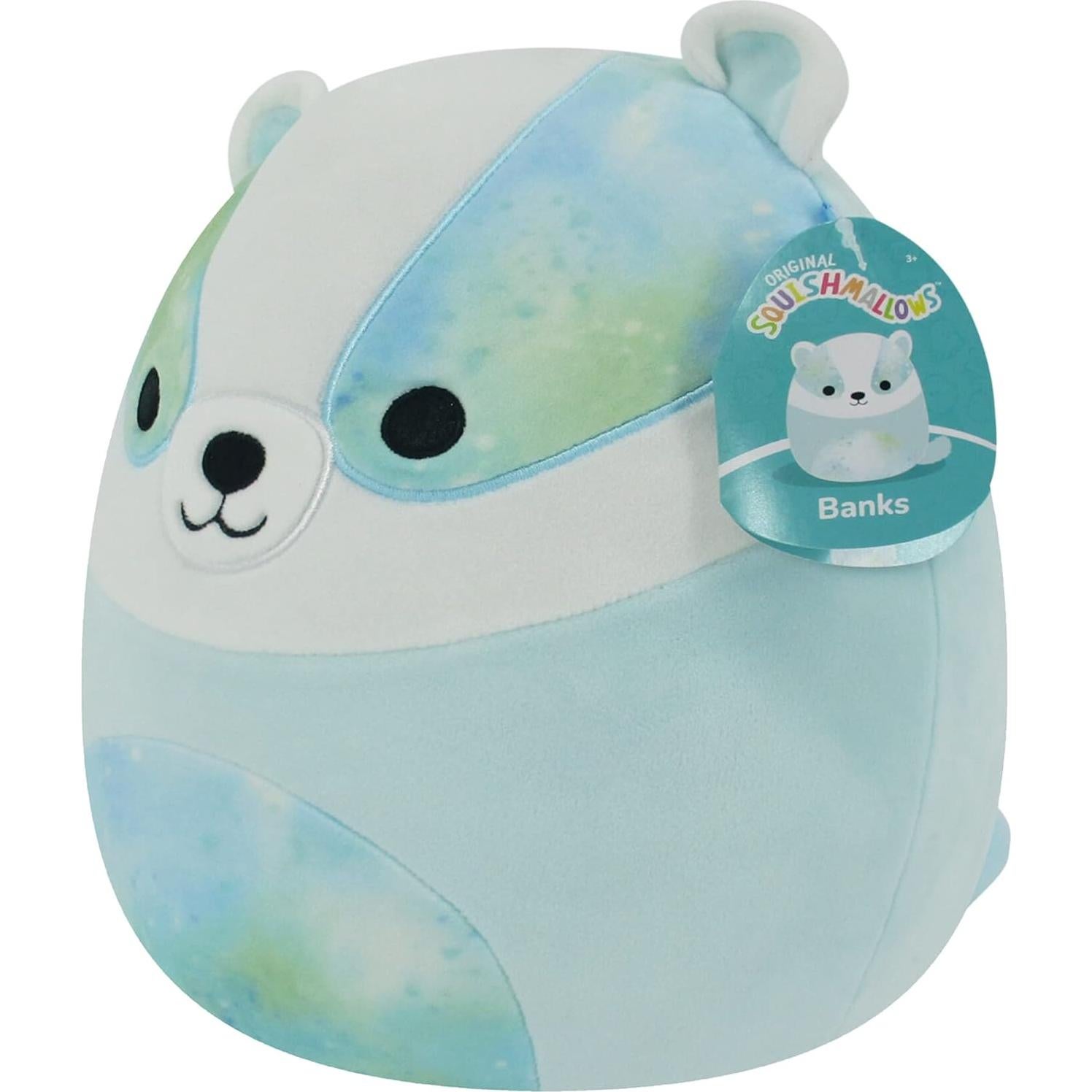 Squishmallows Peluche Tejón Azul Banks 30 cm Oficial