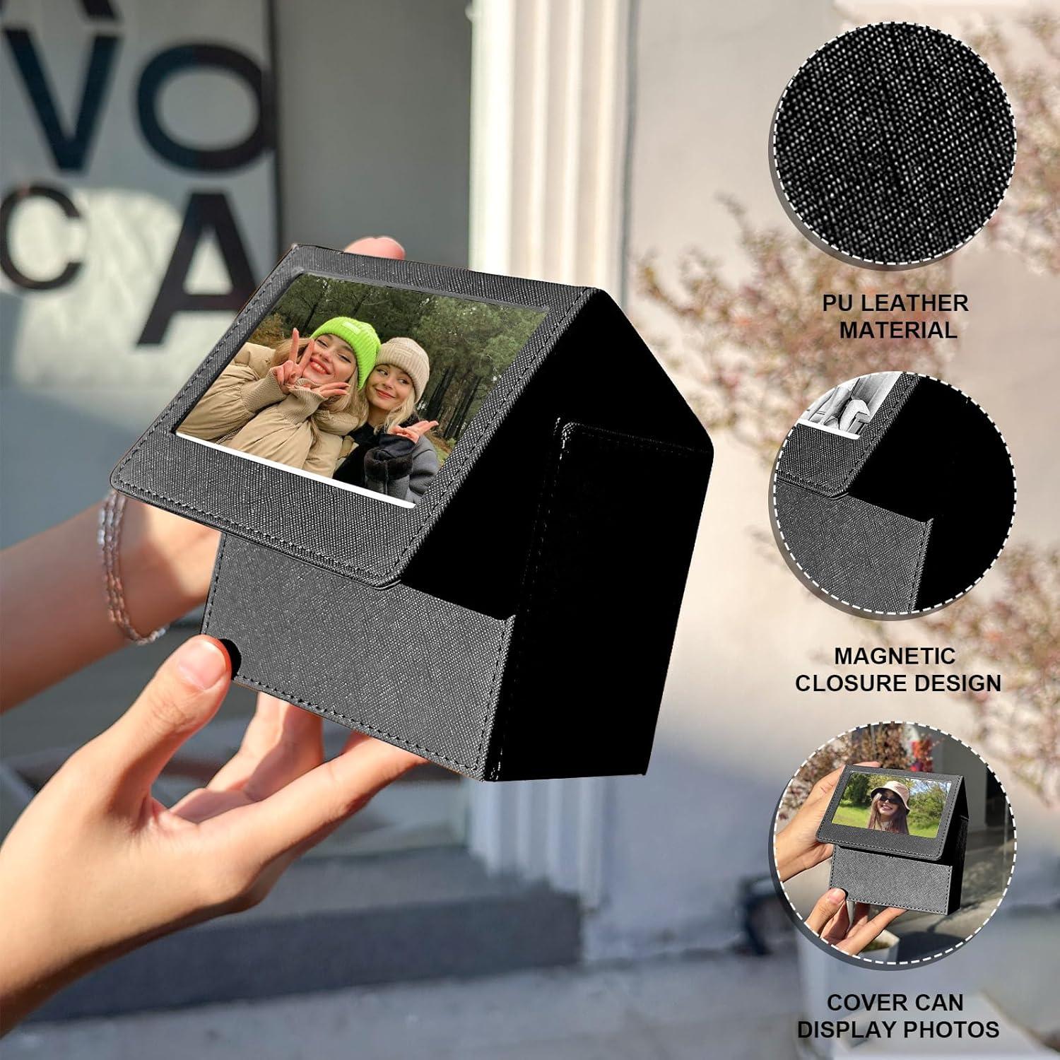 Estuche CAIYOULE para Fotos Instantáneas Fujifilm y Polaroid