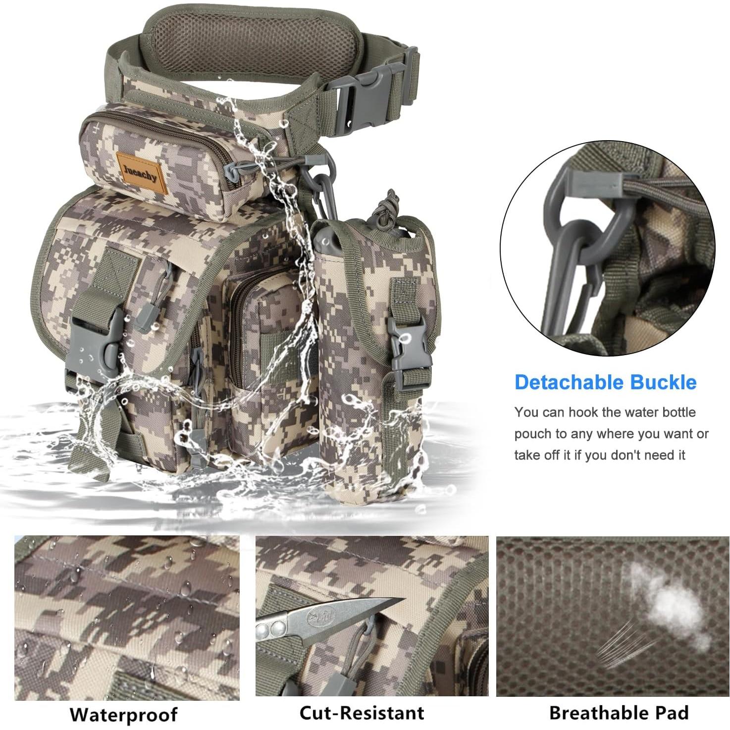 Bolsa de Pierna Jueachy para Hombres Impermeable 32x24cm