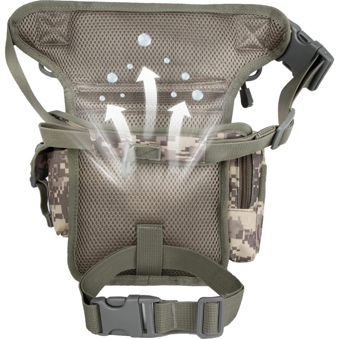 Bolsa de Pierna Jueachy para Hombres Impermeable 32x24cm