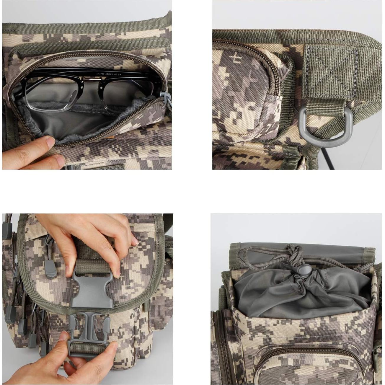 Bolsa de Pierna Jueachy para Hombres Impermeable 32x24cm