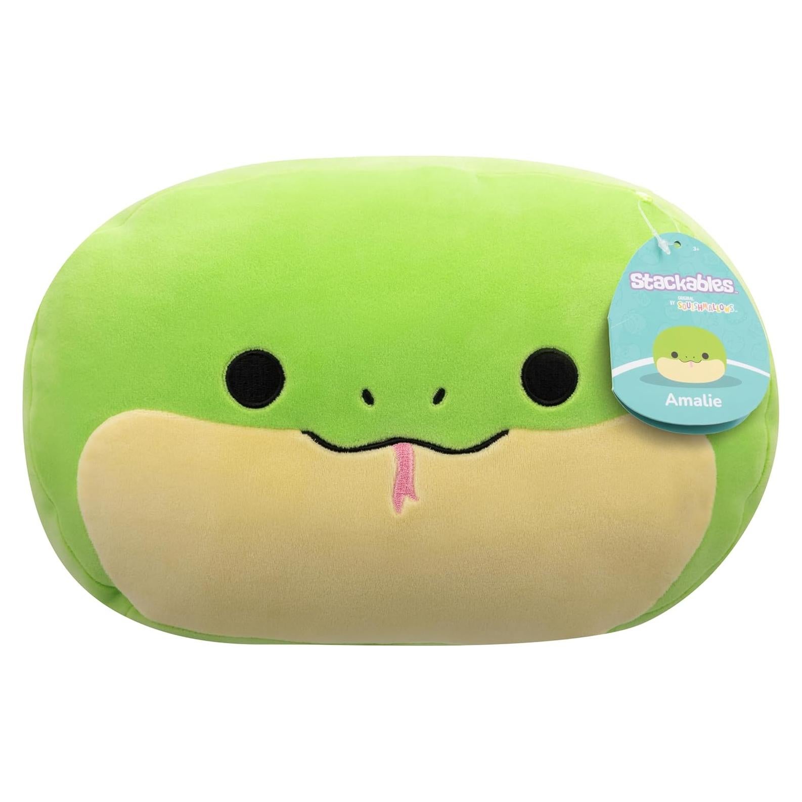 Squishmallows Peluche Amalie Serpiente Verde 30 cm Oficial