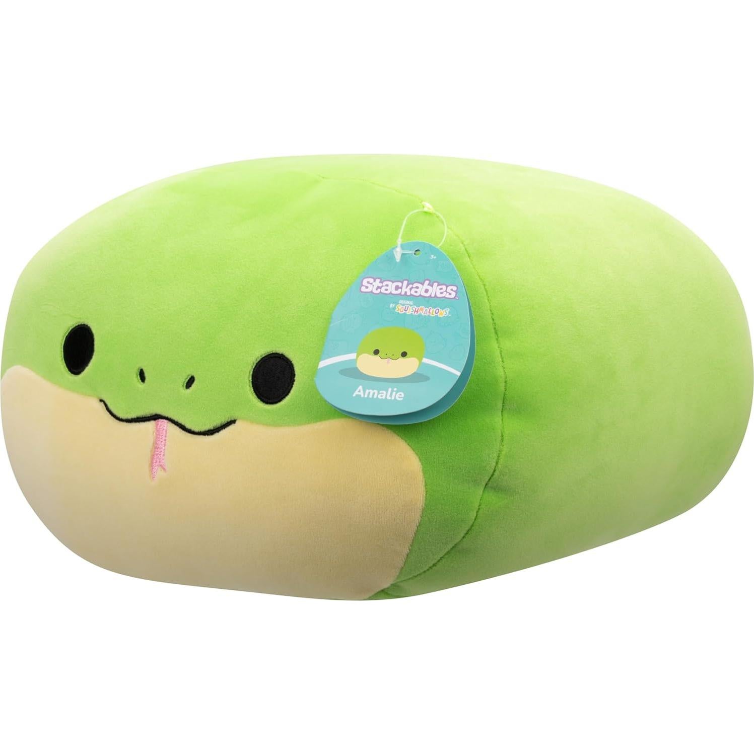 Squishmallows Peluche Amalie Serpiente Verde 30 cm Oficial